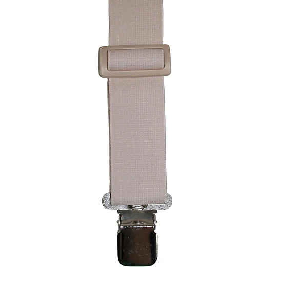 CTM® Men's Elastic Clip-End Undergarment Suspenders
