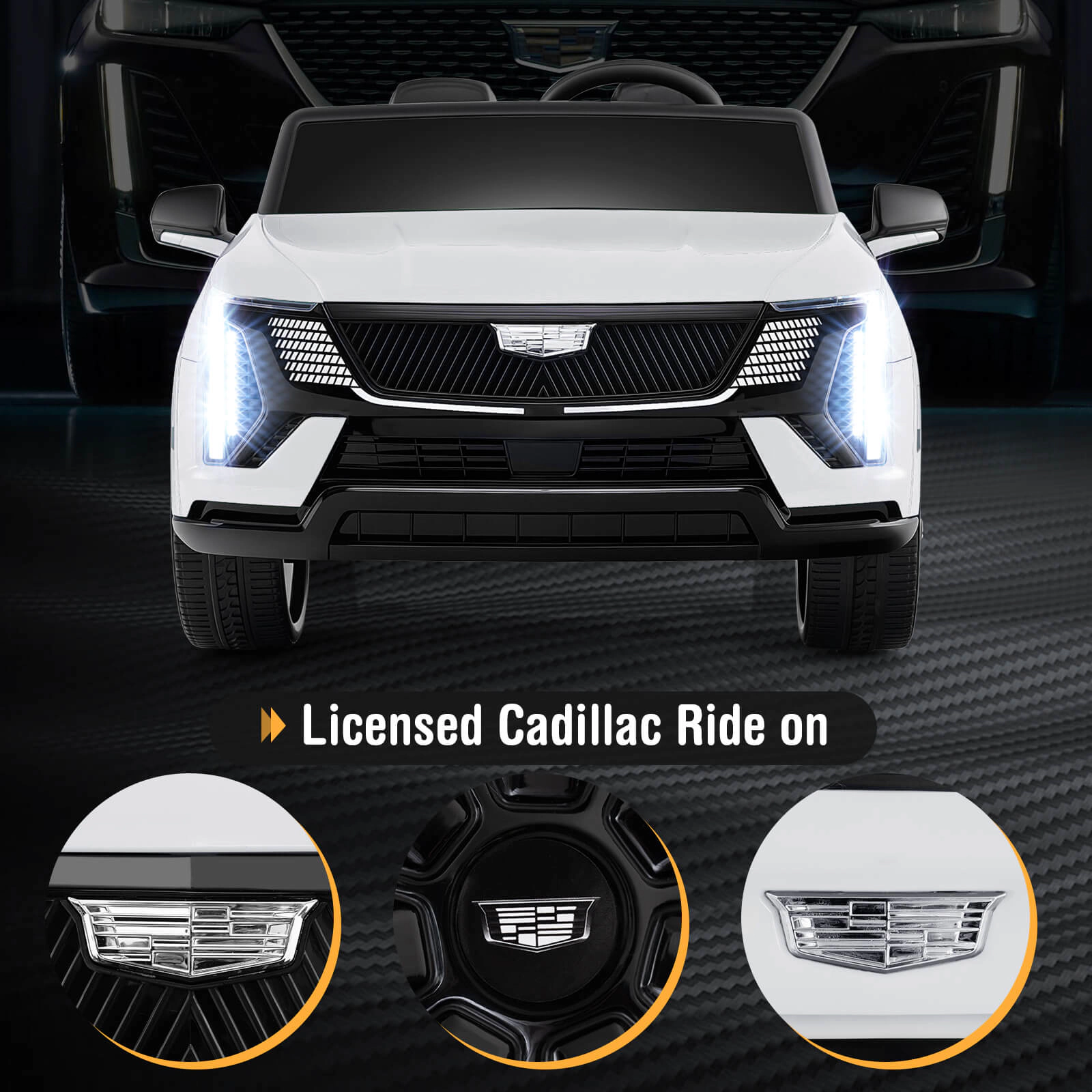 Costway 2 Seater Ride on Truck with Remote Control 3 Speeds LED Lights Horn Music Story