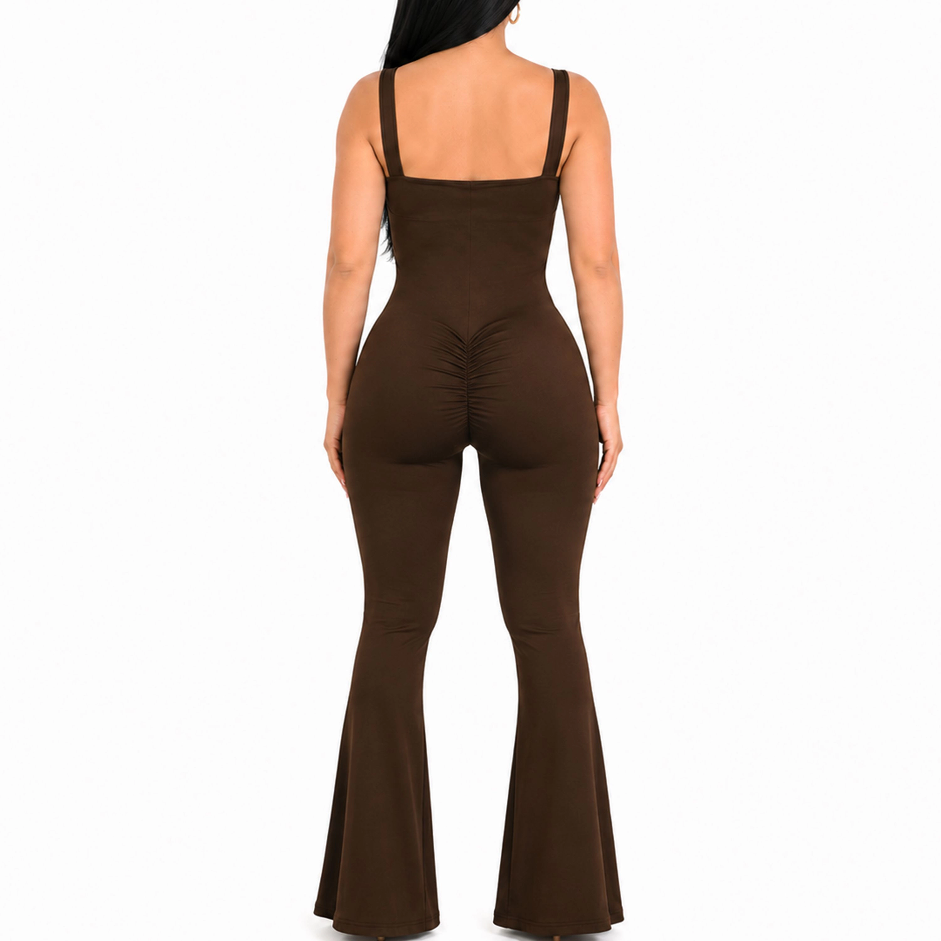 YAHAIRA Women's Heart Shaped Cut Out  Sculpt Jumpsuit