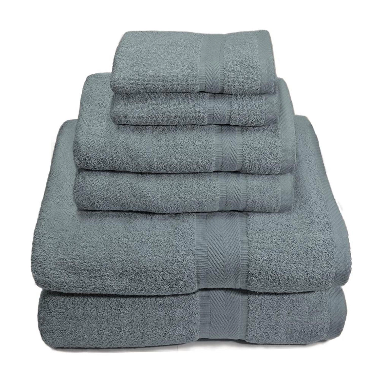 Plazatex Cozy Home 100% Cotton Towel Set - 6 Piece - 56"x56