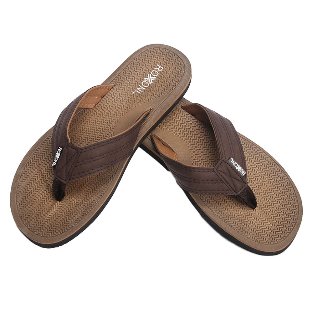 Roxoni Men's Lightweight Outdoor/Indoor Summer Slippers