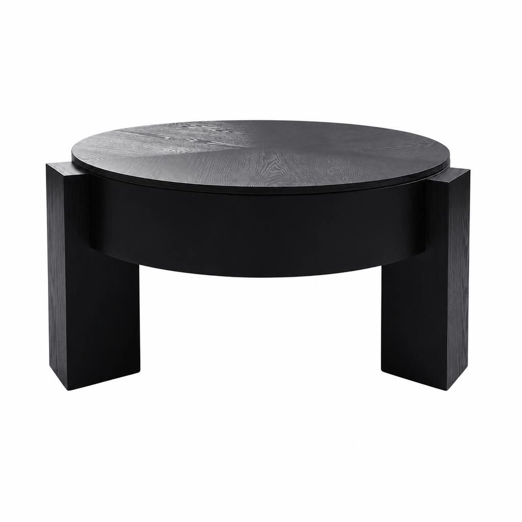 GOODSILO Low Height Coffee Table With Mixed Material Construction