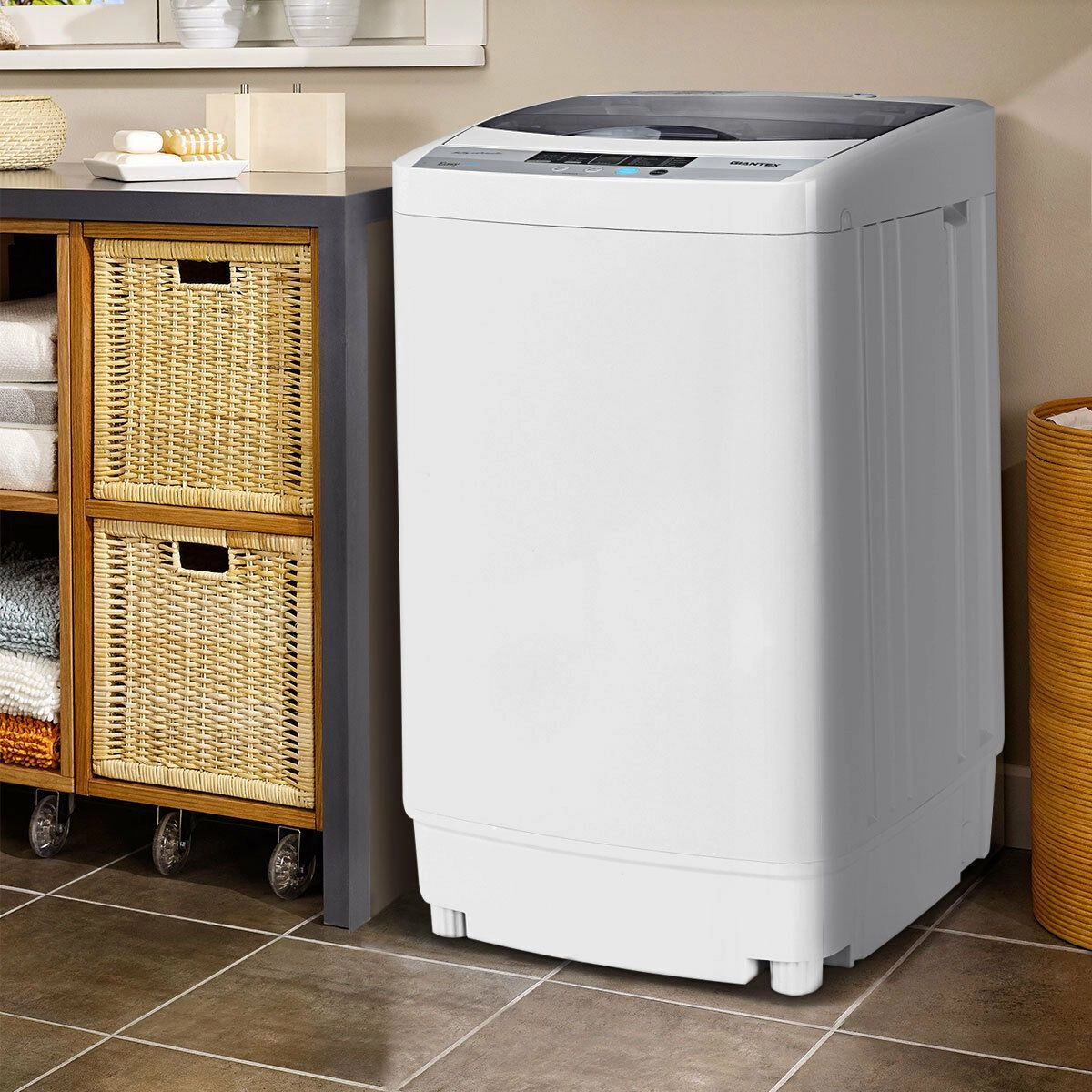SlickBlue Portable Top Load Washer with Stainless Steel Tub