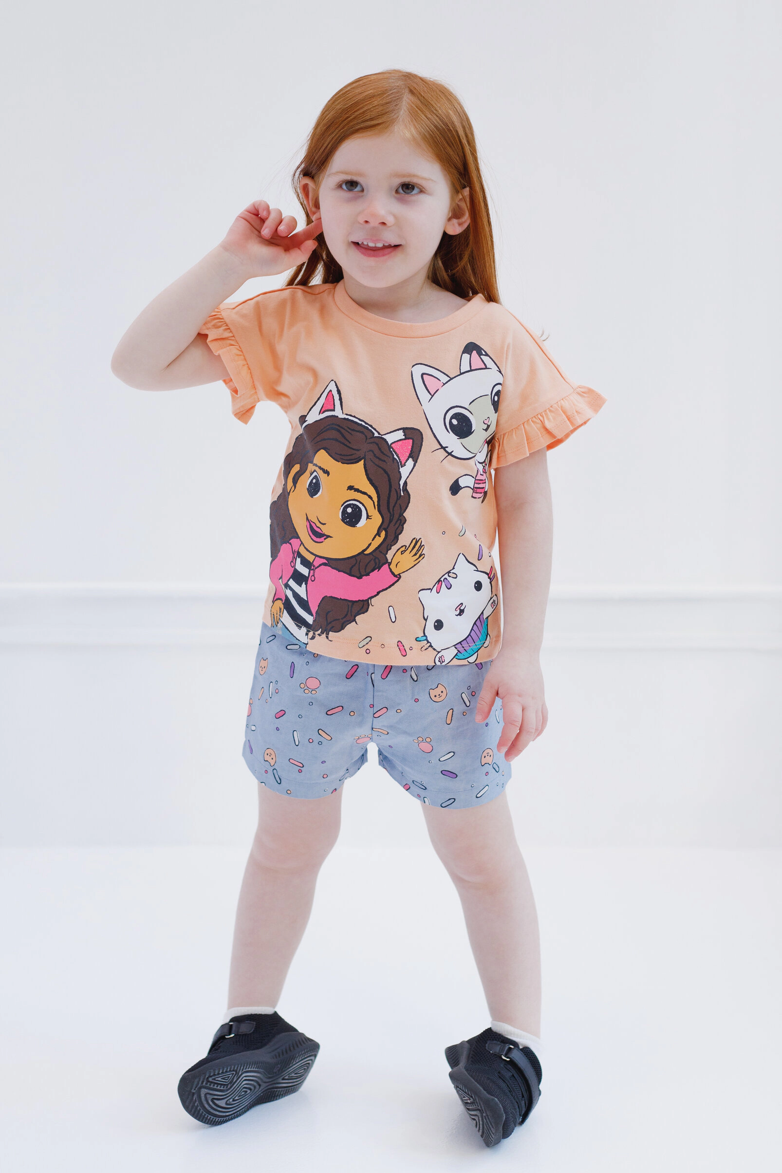 Dreamworks Gabby's Dollhouse Girls' 2-Piece T-Shirt and Shorts Set