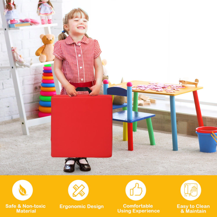 Hivvago Toddler Floor Cushion Set with Handles