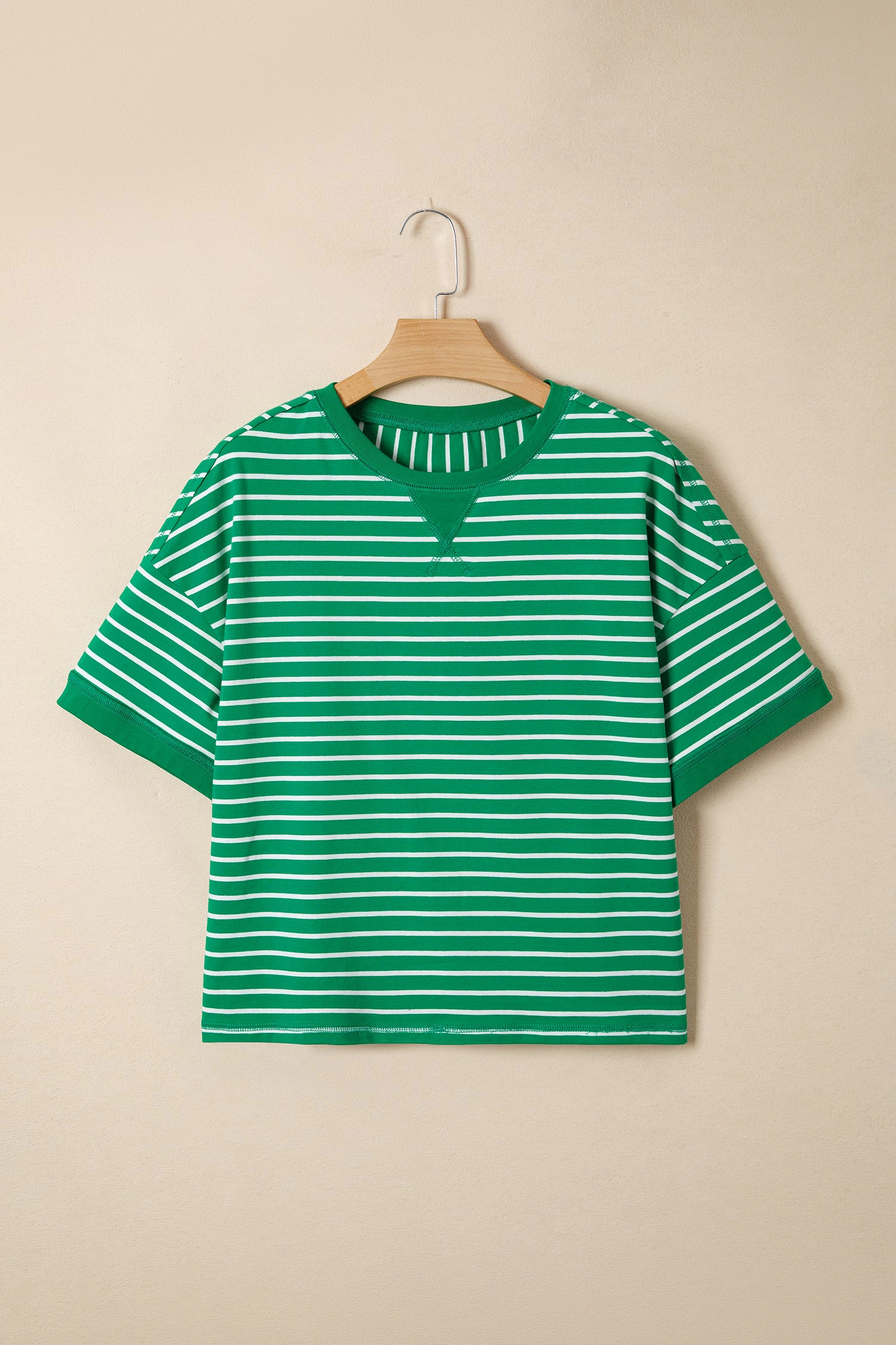 Threaded Pear Womens Madilynn Detail Half Sleeve Tee