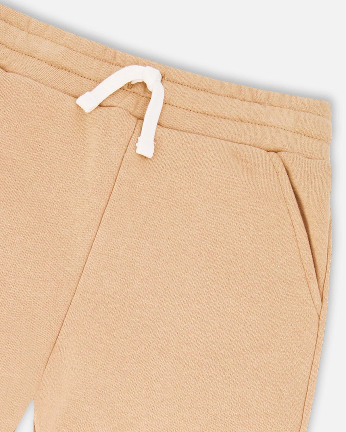 Deux par Deux Boys French Terry Cross Seam Drawstring Waist Sweatpants
