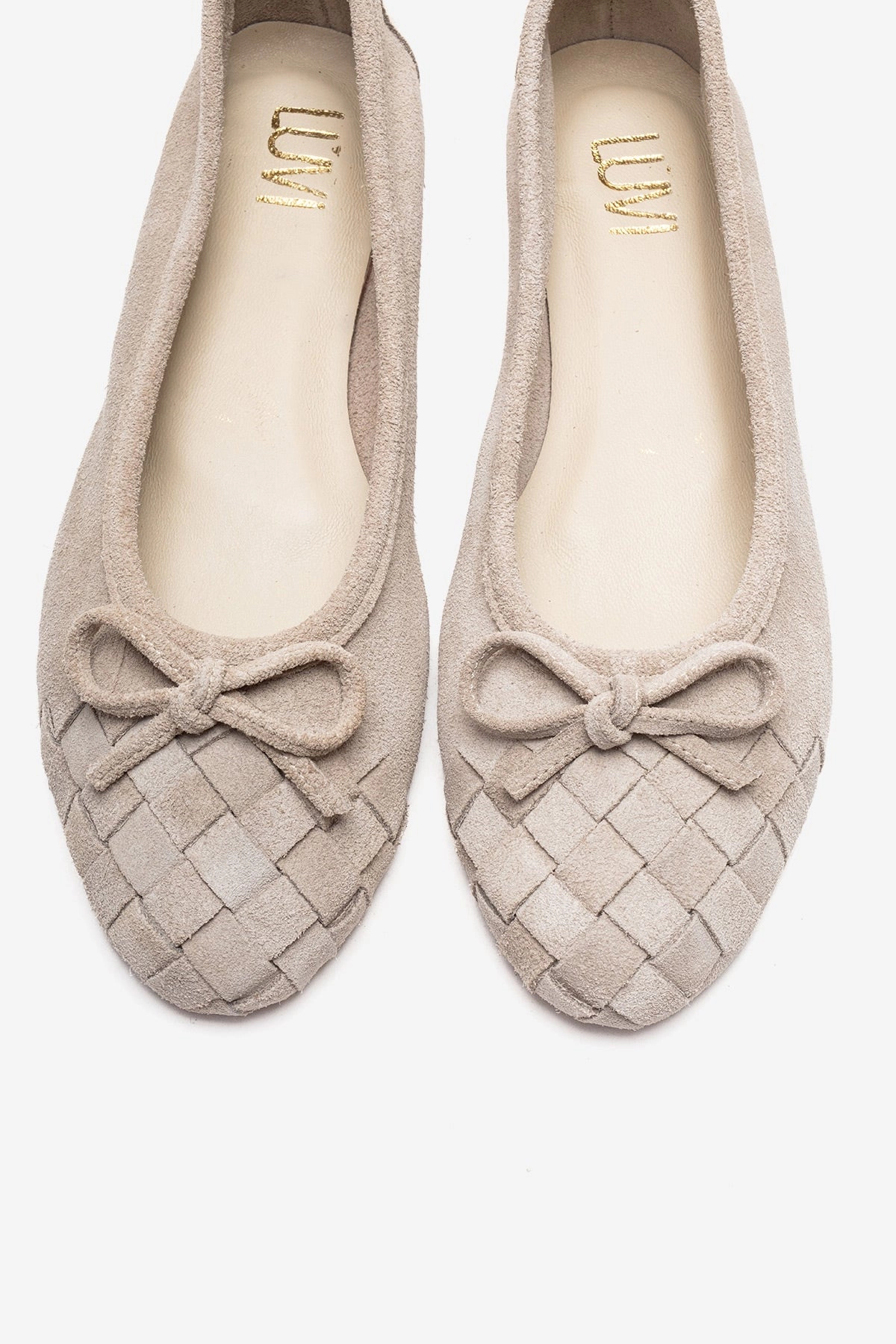 Forever & Always Womens Nopos Leather Cap Toe Ballet Flats