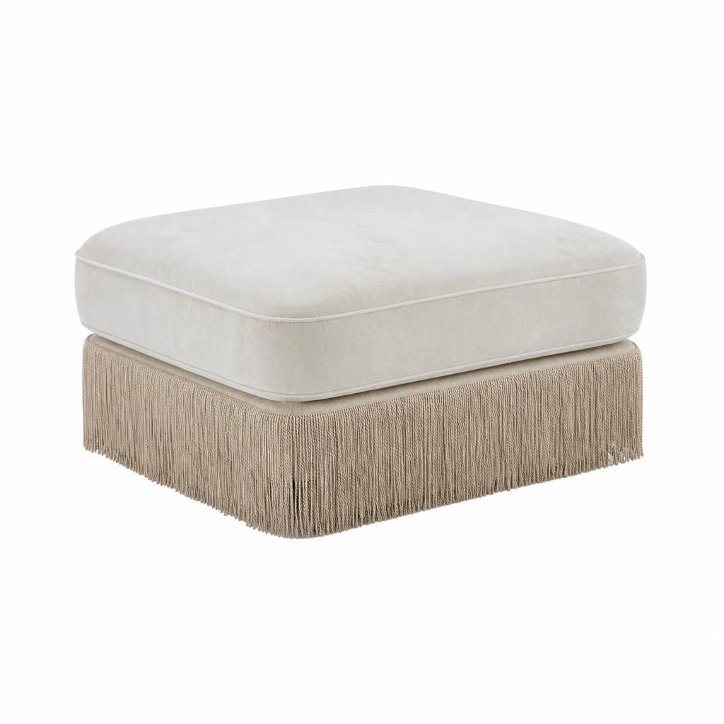 GOODSILO Soft Upholstered Velvet Ottoman Foot Stool