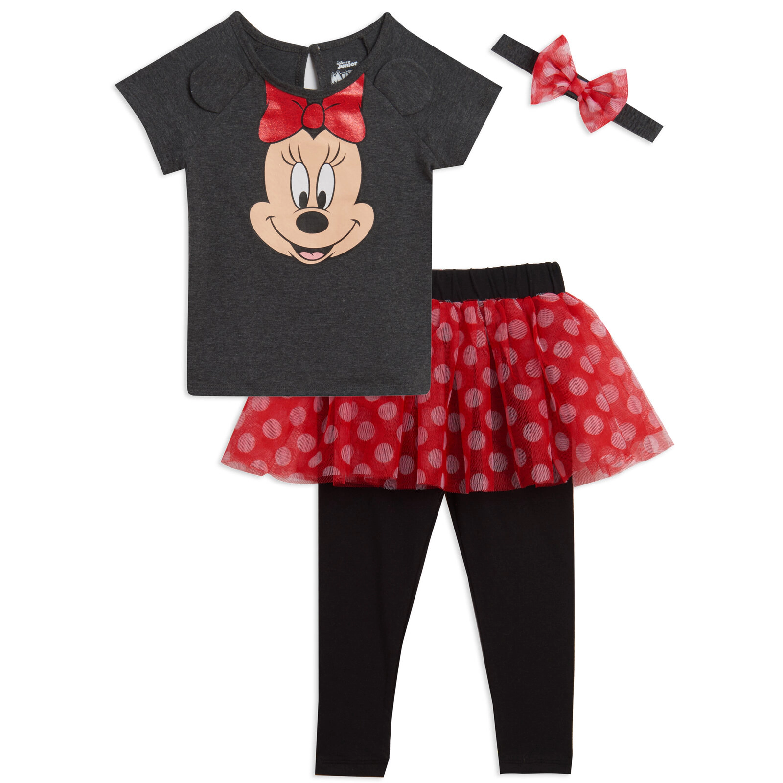 Disney Girls' Glitter T-Shirt and Tutu Leggings Set