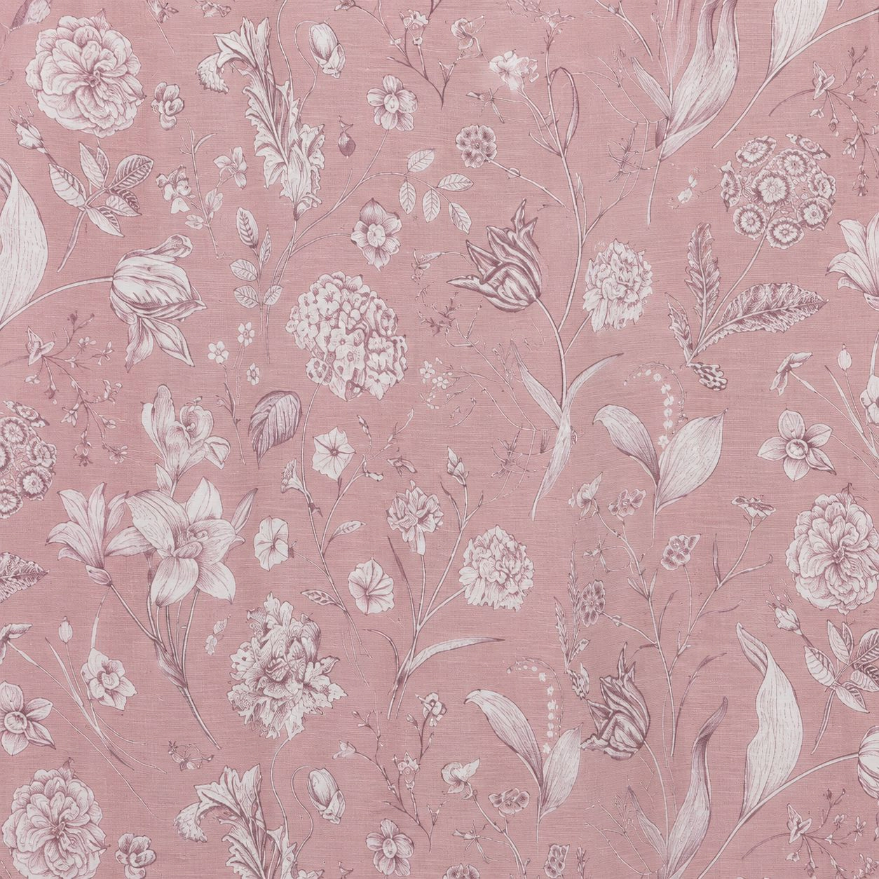 Kate Aurora Shabby Chic Floral Garden Fabric Shower Curtain