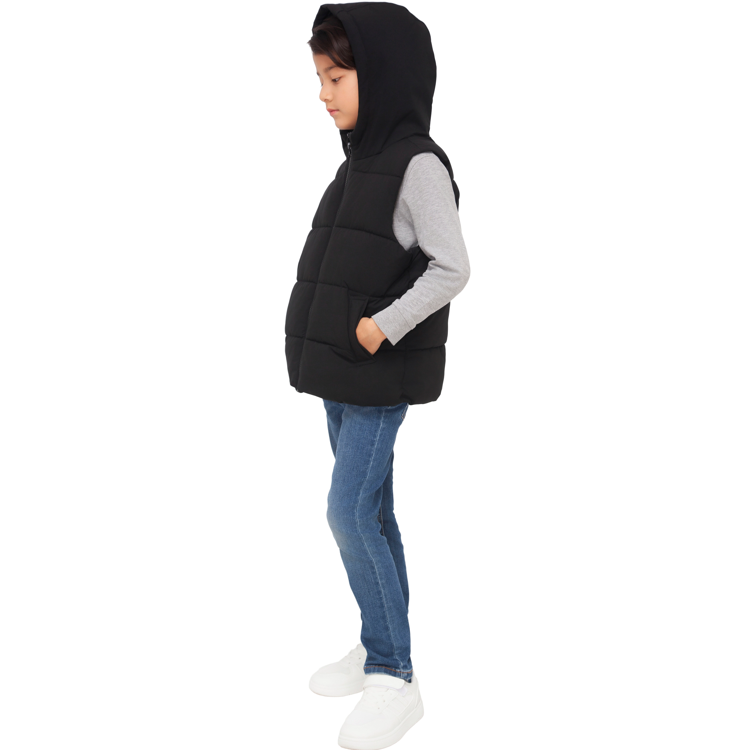 Rokka&Rolla Little & Big Kid Boys Everett Hooded Puffer Vest