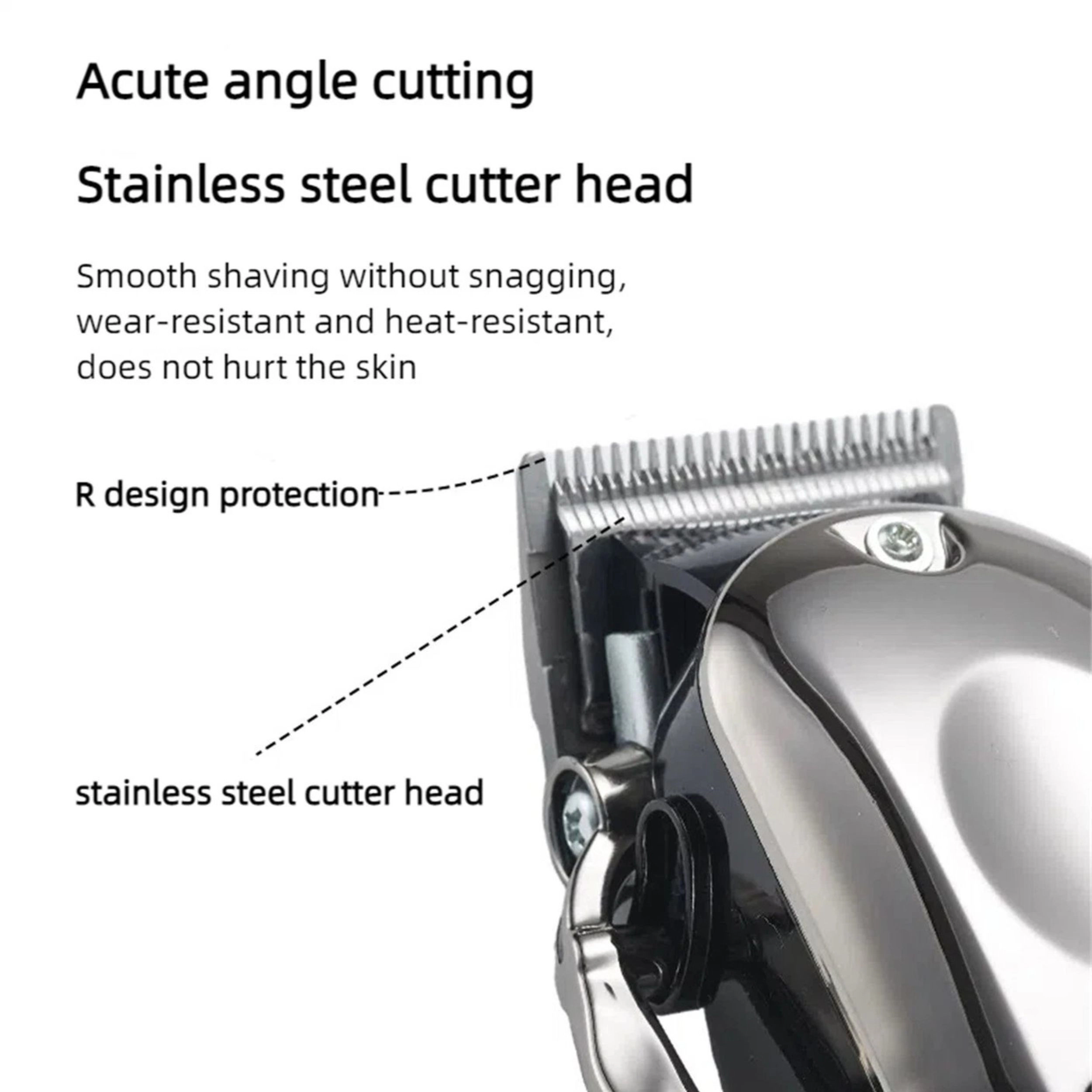 Home Collection Cordless Hair Clipper and Trimmer Kit with 10 Cutting Guards
