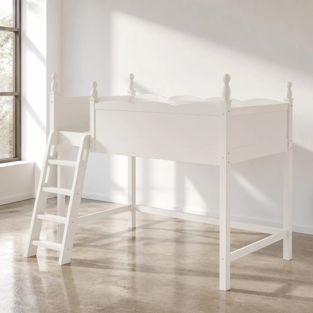 GOODSILO Solid Wood Twin Platform Bed Frame