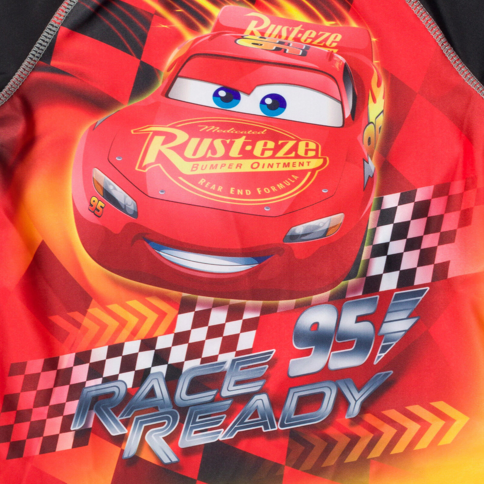 Disney Cars Boys' 2-Piece Rash Guard and Swim Trunks Set