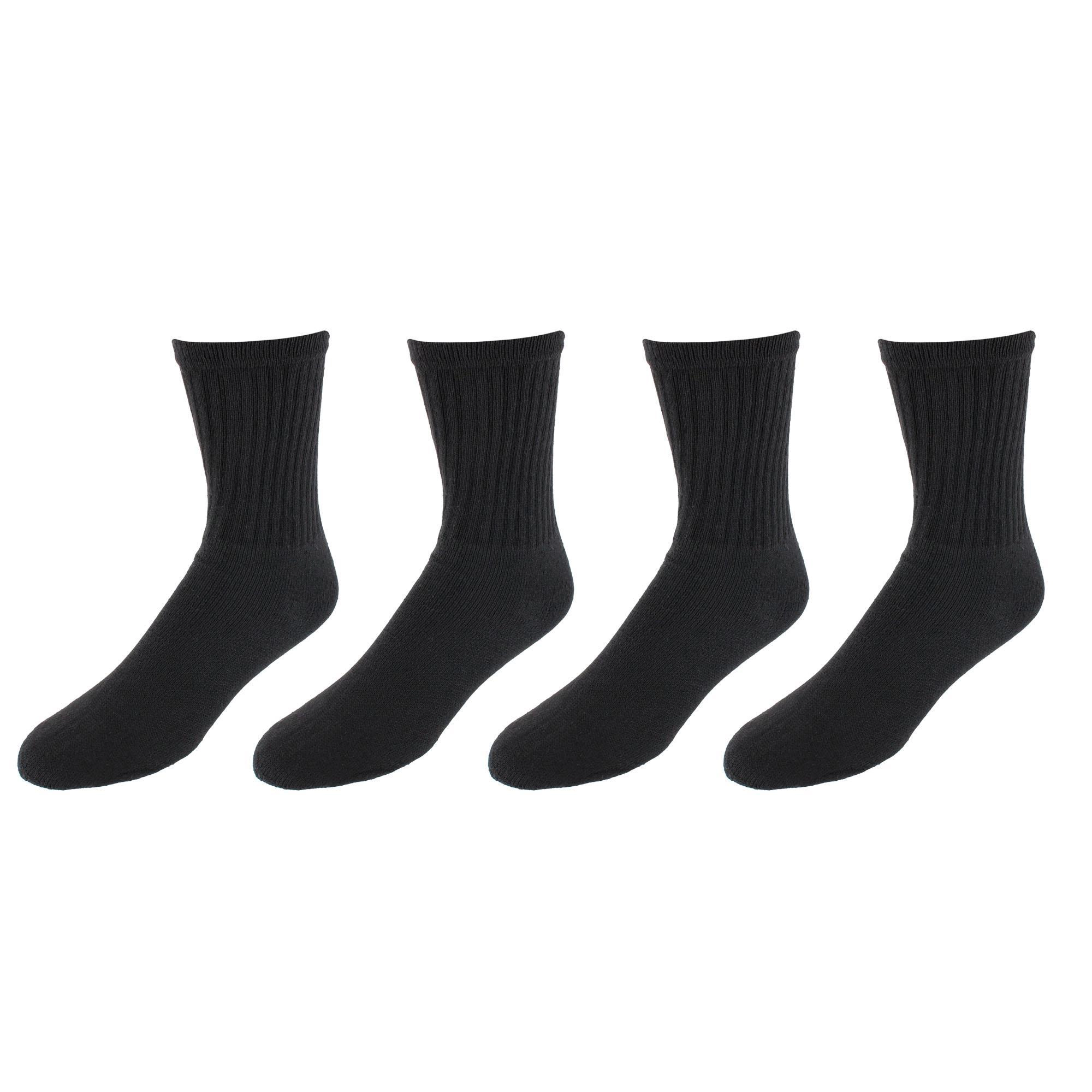 Knocker Men's Cotton Blend Crew Sport Socks (4 Pairs)