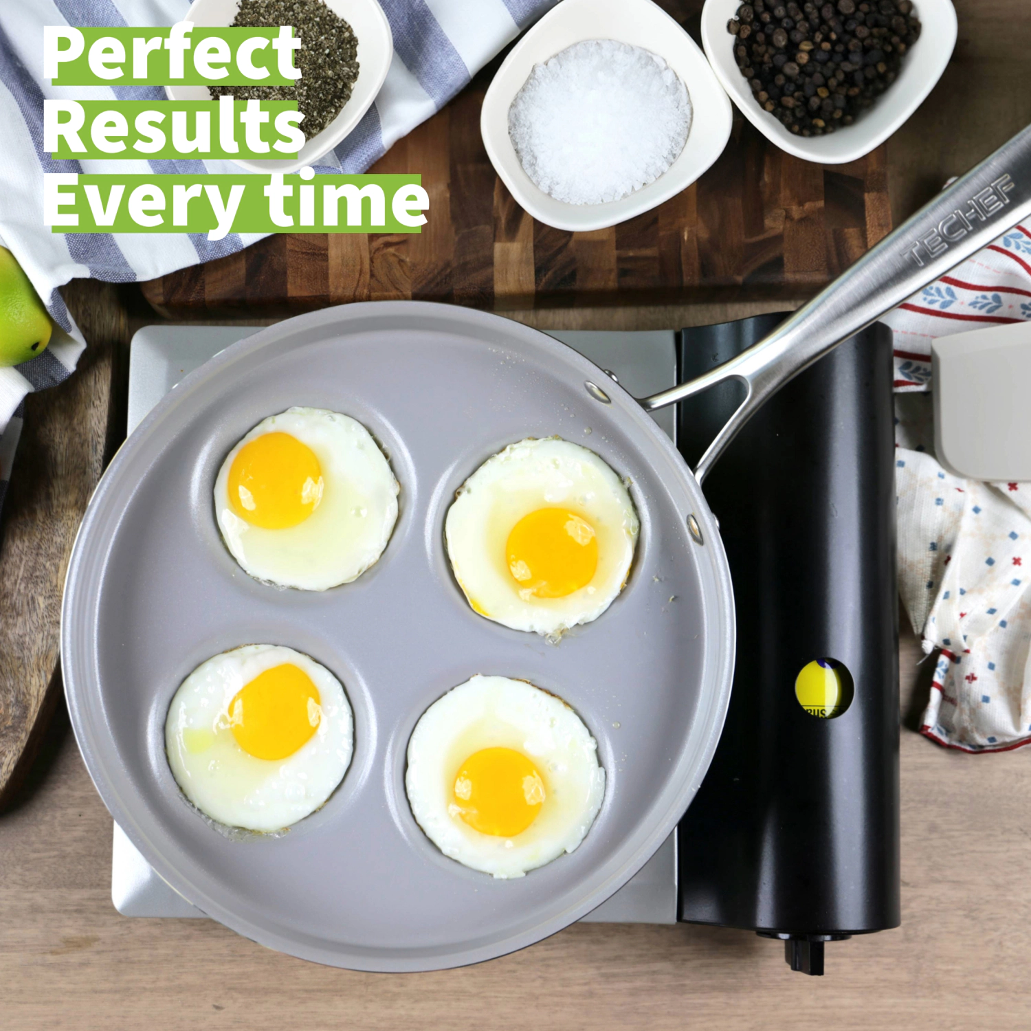 TECHEF - CeraTerra - Ceramic Nonstick 4-Cup Egg Frying Pan