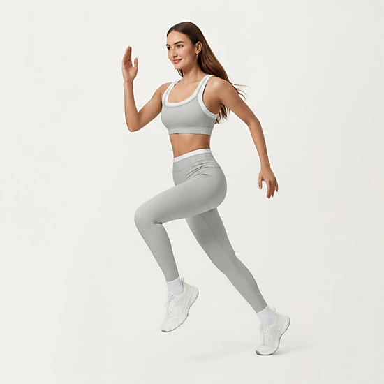 Anna-Kaci Active Women's High Waist Compression Leggings with Wide Supportive Waistband and Sleek Contoured Fit
