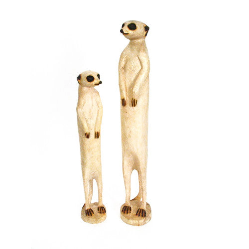 Mbare Hand Carved Standing Meerkat