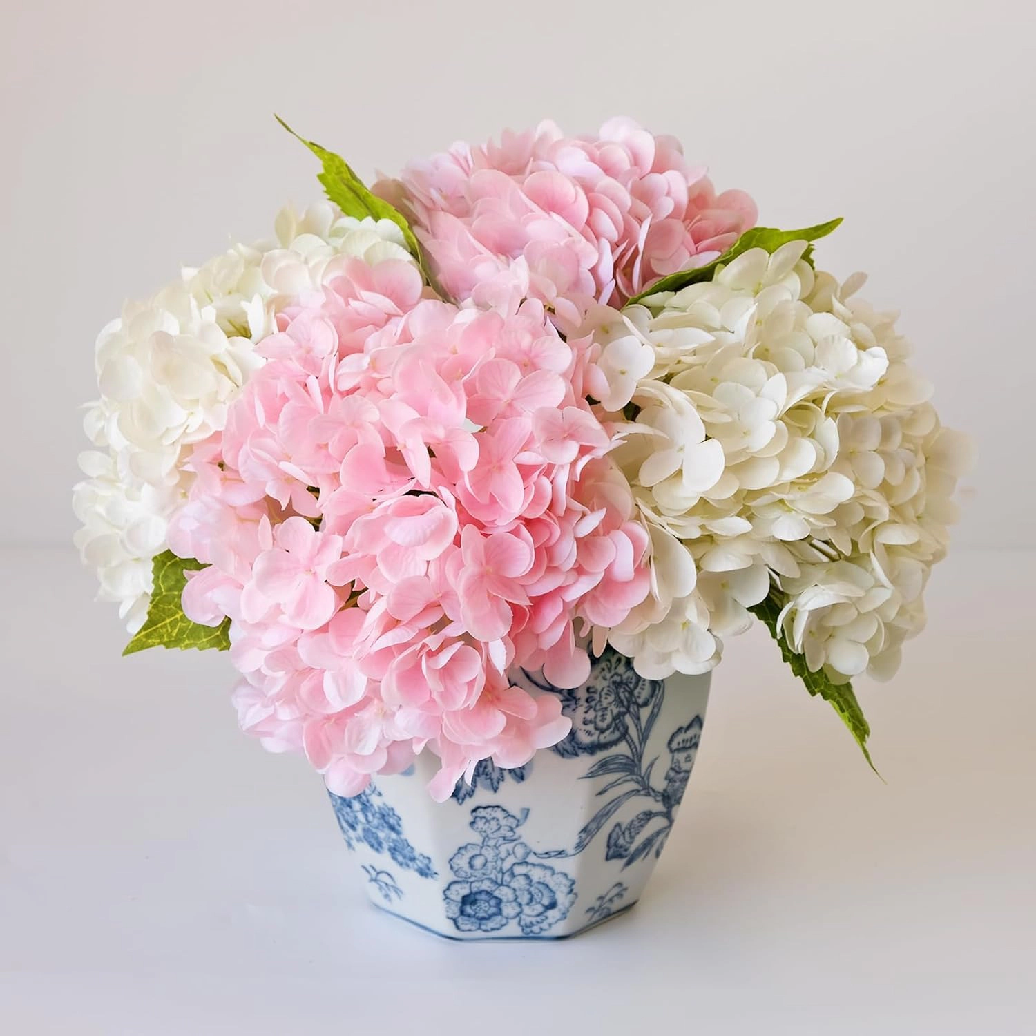 PUPWE Artificial Hydrangea Flowers Real Touch Latex