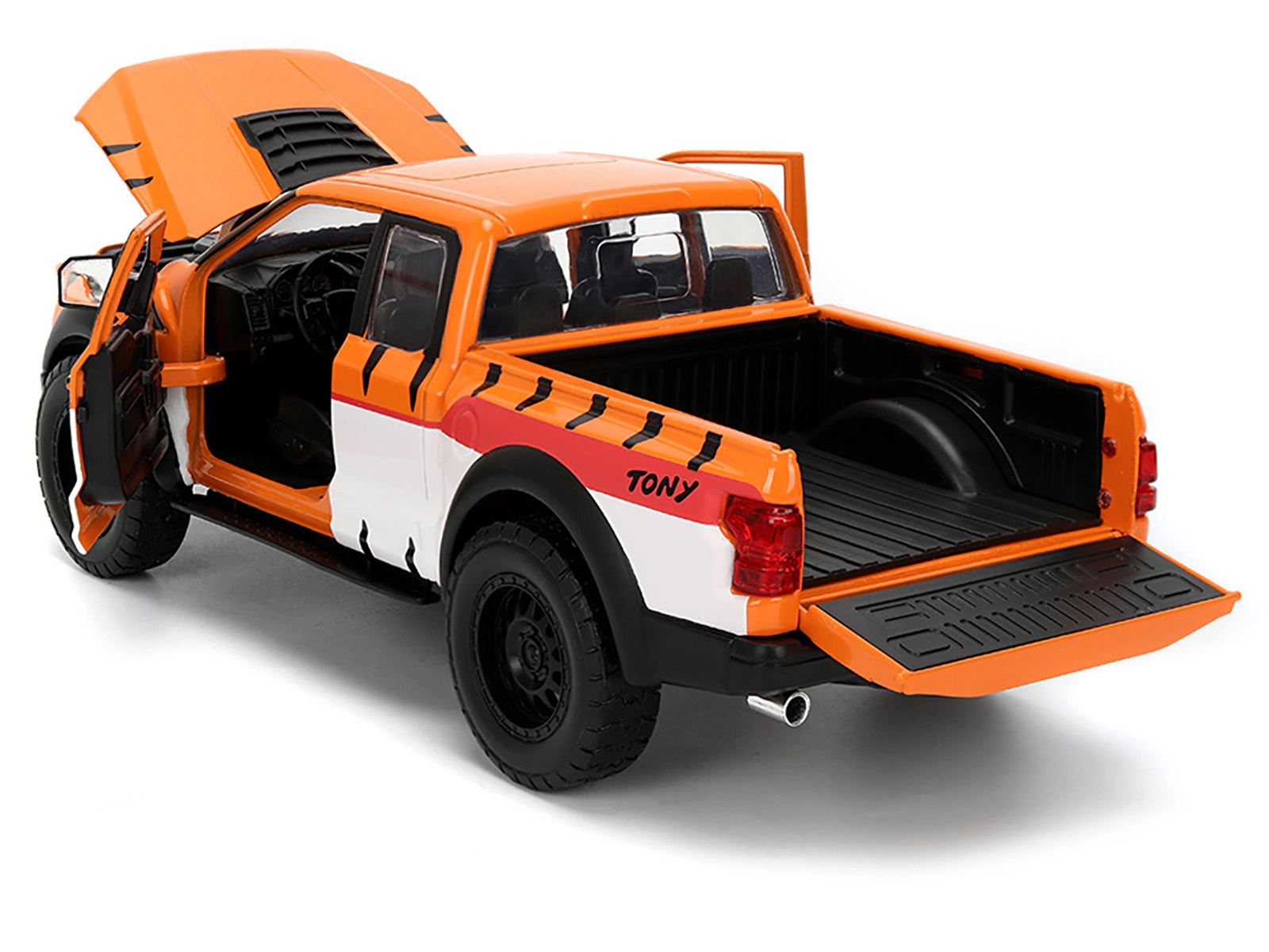 Jada 2017 Ford F-150 Raptor Pickup Truck "Frosted Flakes" Orange with Graphics and Tony the Tiger Diecast