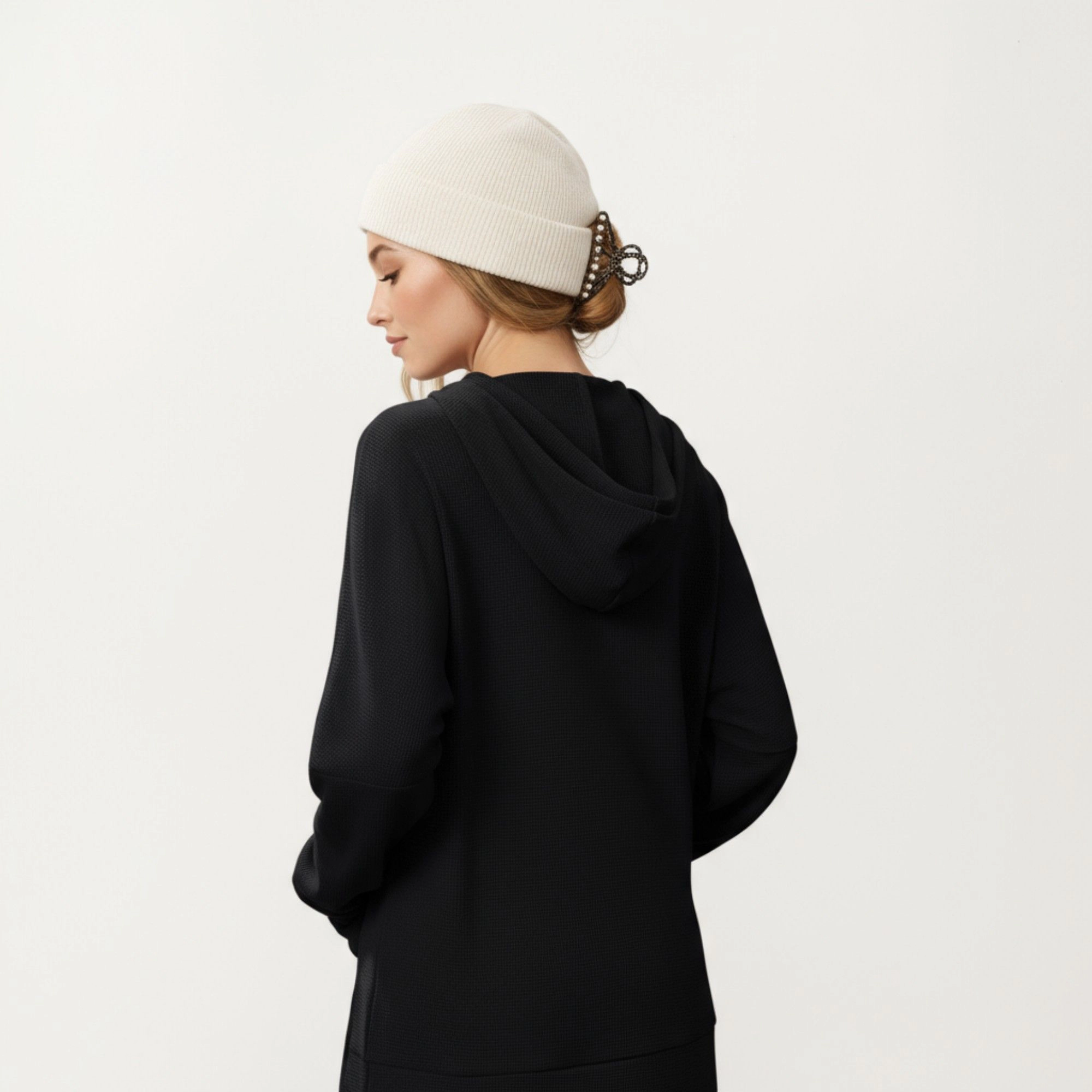 Anna-Kaci Women's Drawstring Kangaroo Pocket Relaxed Fit Long Sleeve Pullover Hoodie