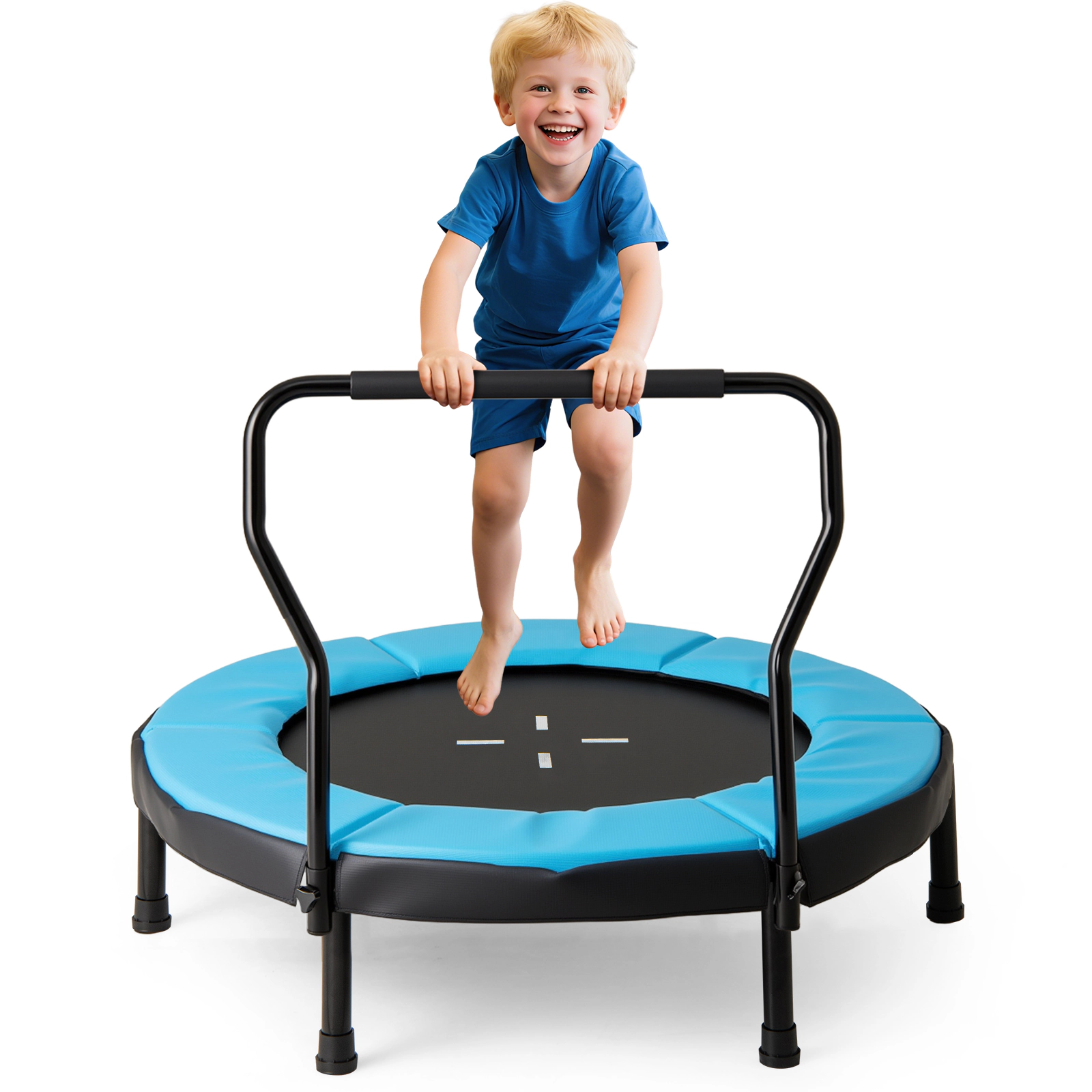 LJG 40 Inch Trampoline for Kids Indoor Outdoor Fitness