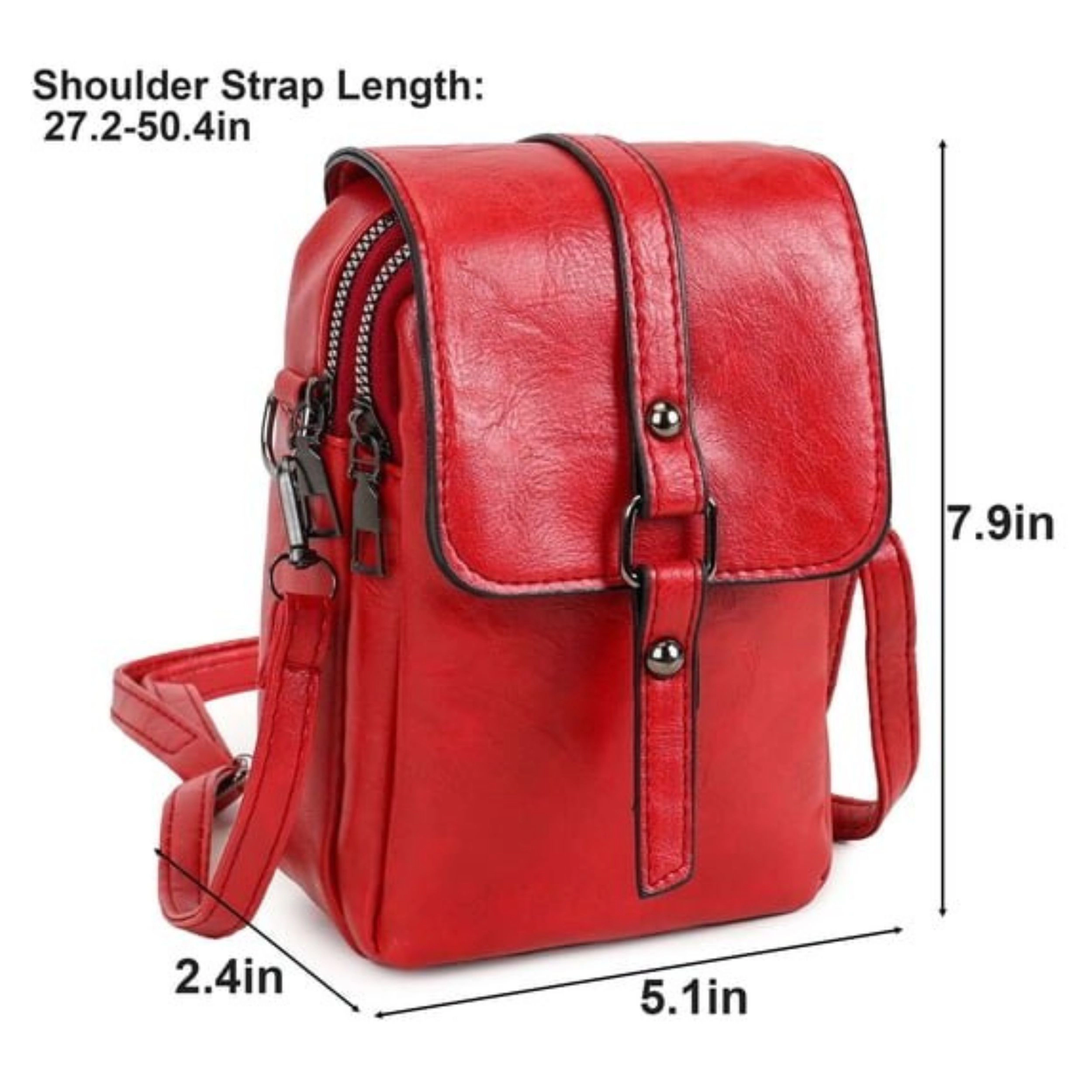 Home Collection Women’s Small PU Leather Crossbody Cell Phone Purse