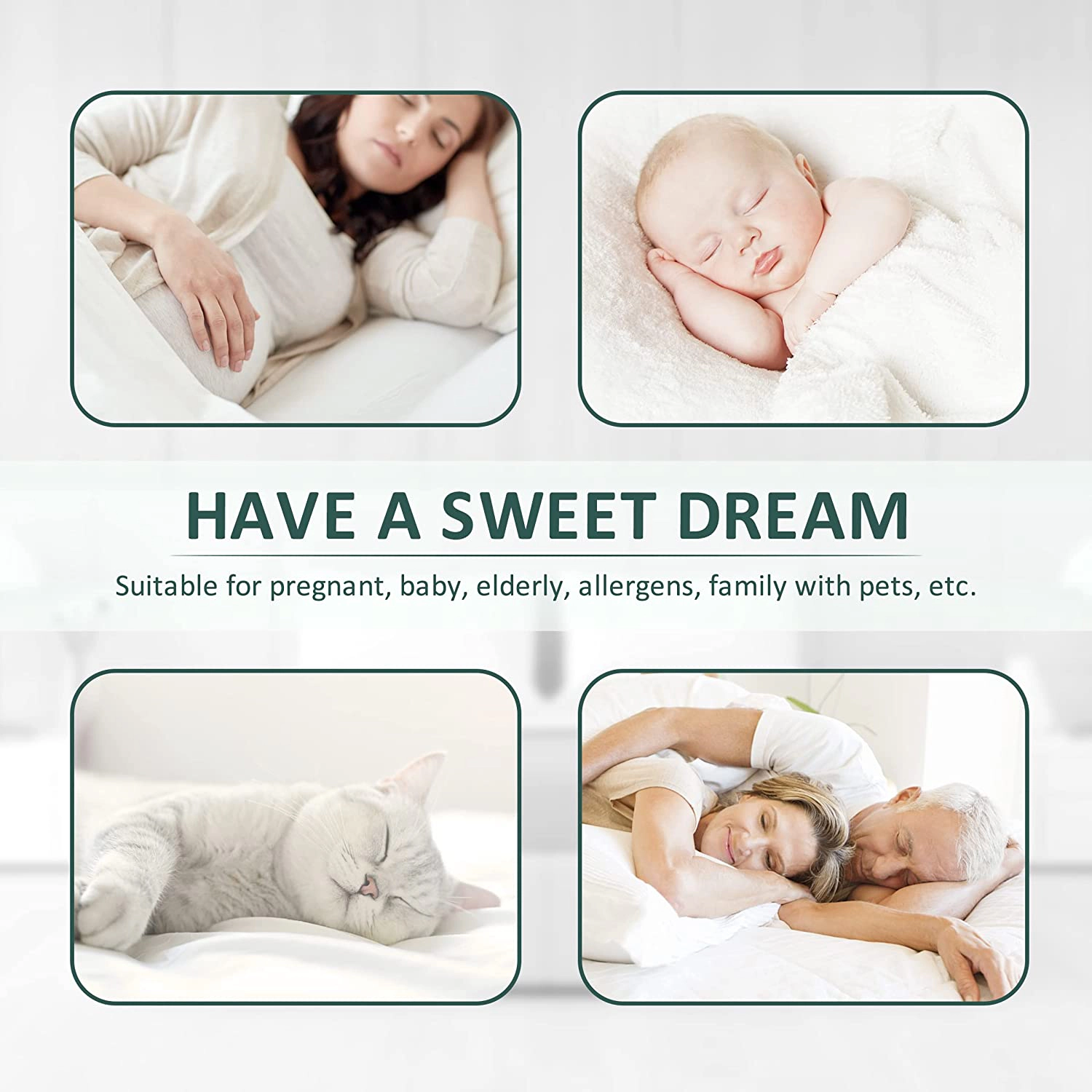 MarCielo Mattress Protector, 100% Waterproof Knit Soft Breathable Fitted Mattress Cover