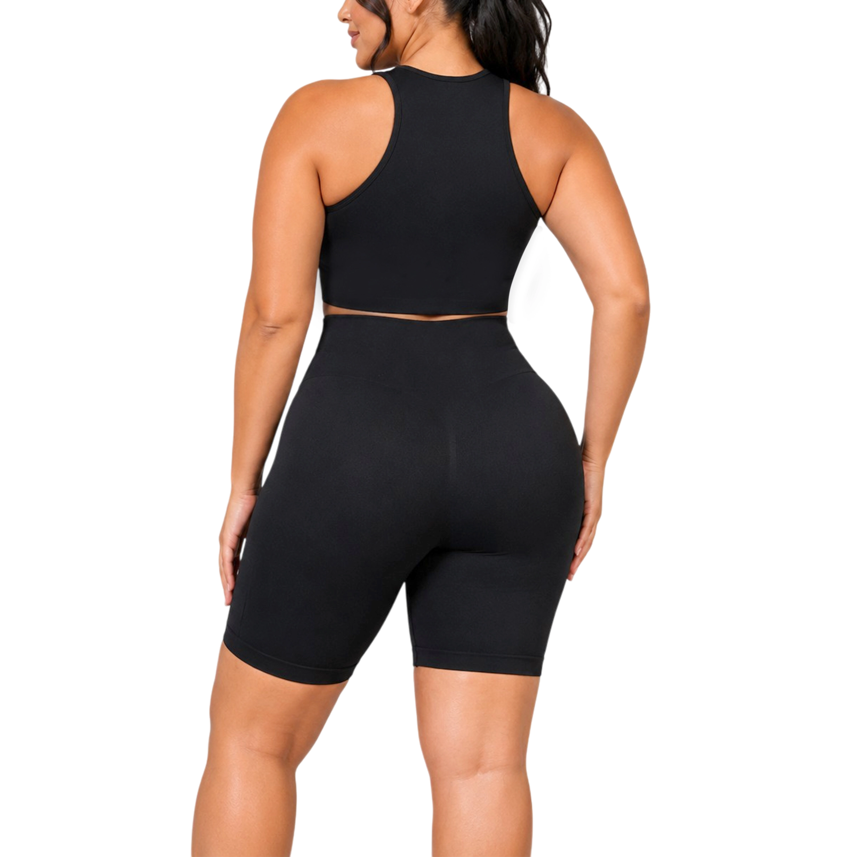 Yahaira Women's Shaping Shorts Double Tummy Tank Top Set