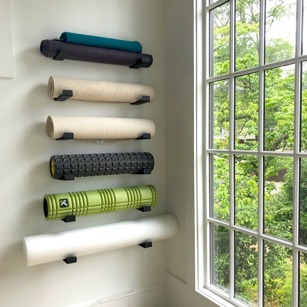 StoreYour Serenity Yoga Mat Display, Minimalist Rack, Large