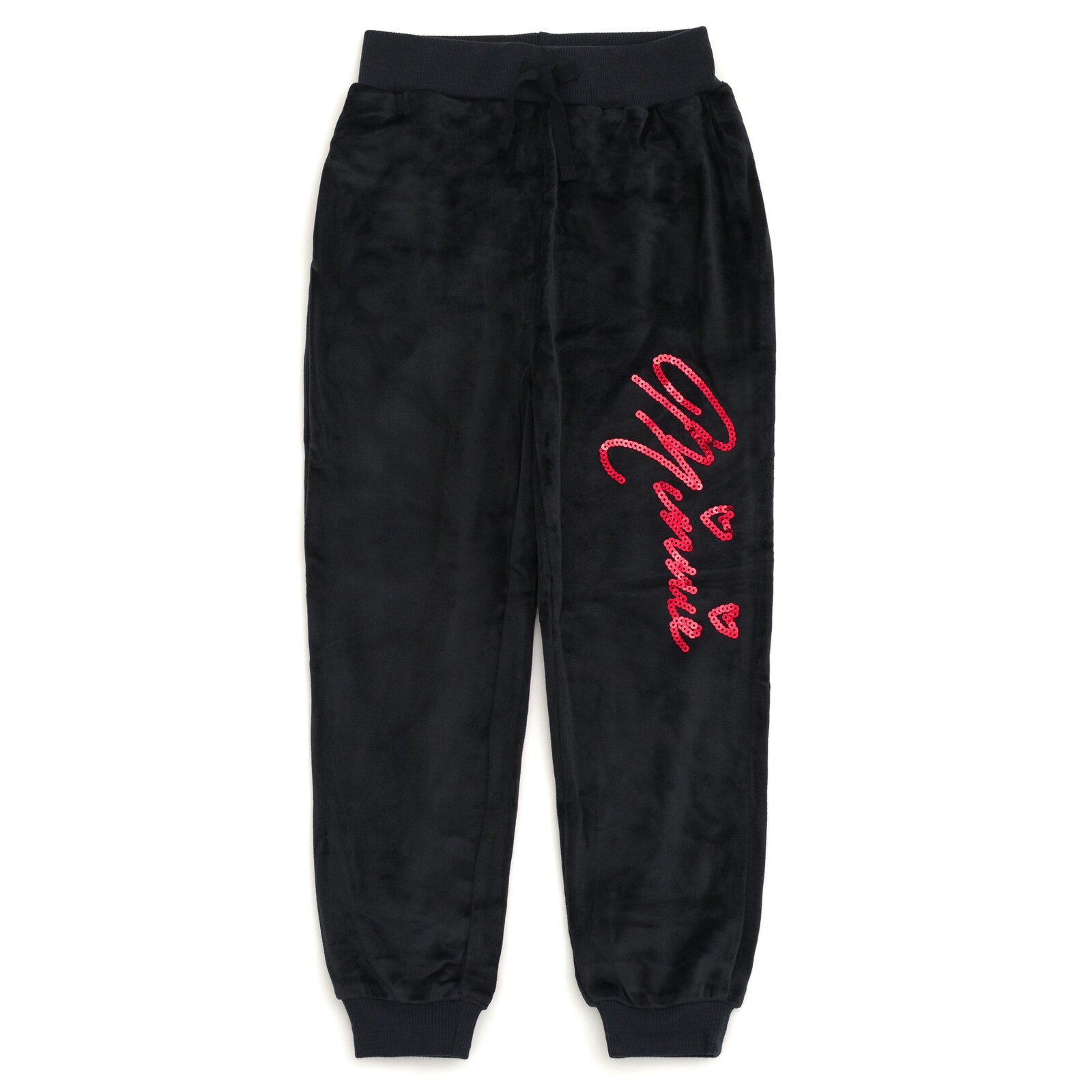 Disney Minnie Mouse Girls' 2-Piece Velour Sweatshirt and Pants Set