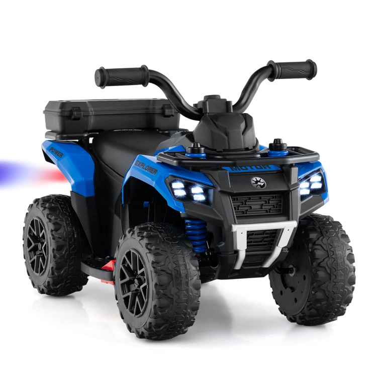 Hivvago 6V Kids Ride On ATV with Spray Function and Storage Box Music