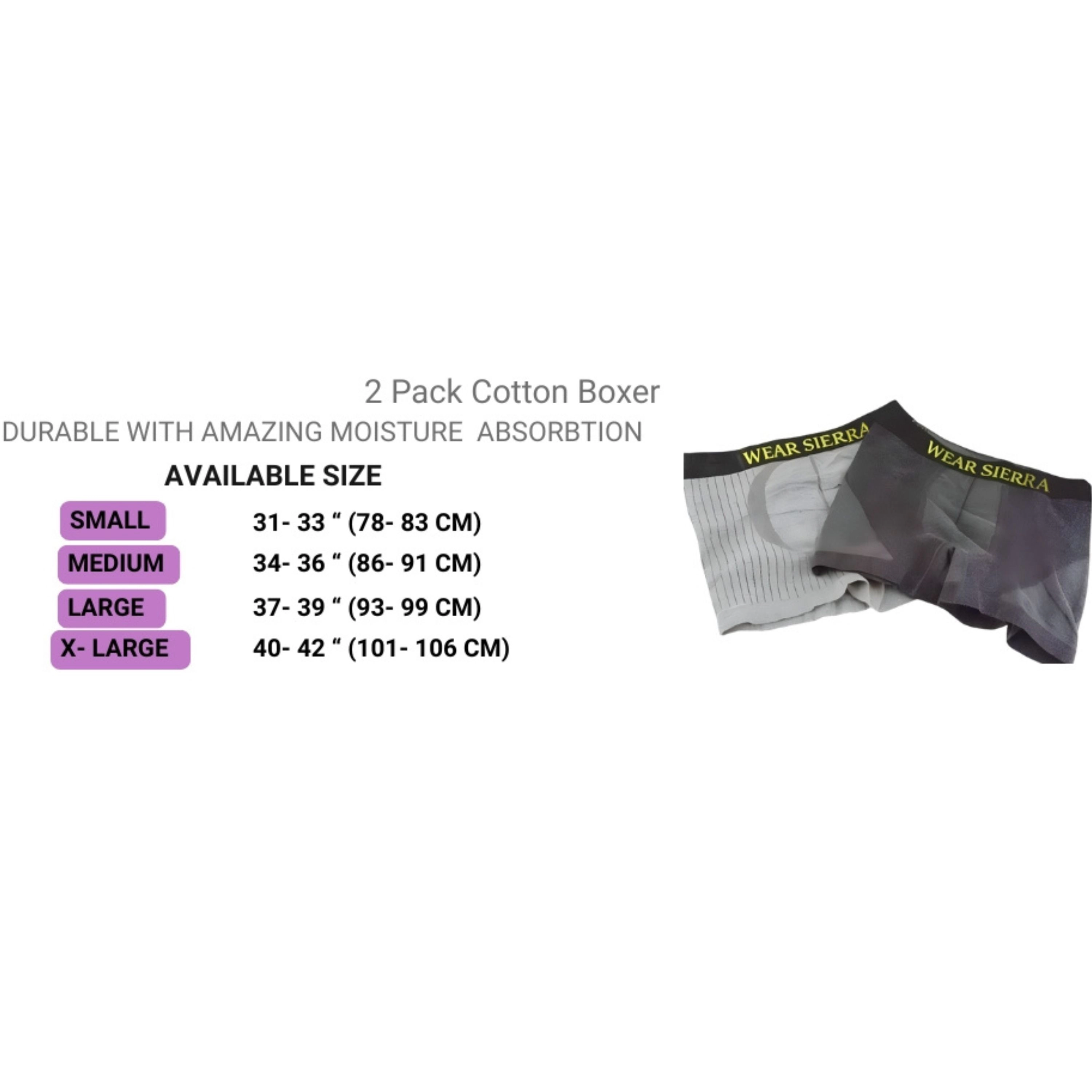Wear Sierra Men's Low Rise Trunk 2 Pack Boxers