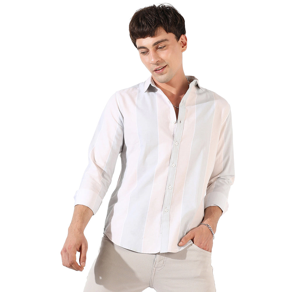 Men's Striped Casual Shirt