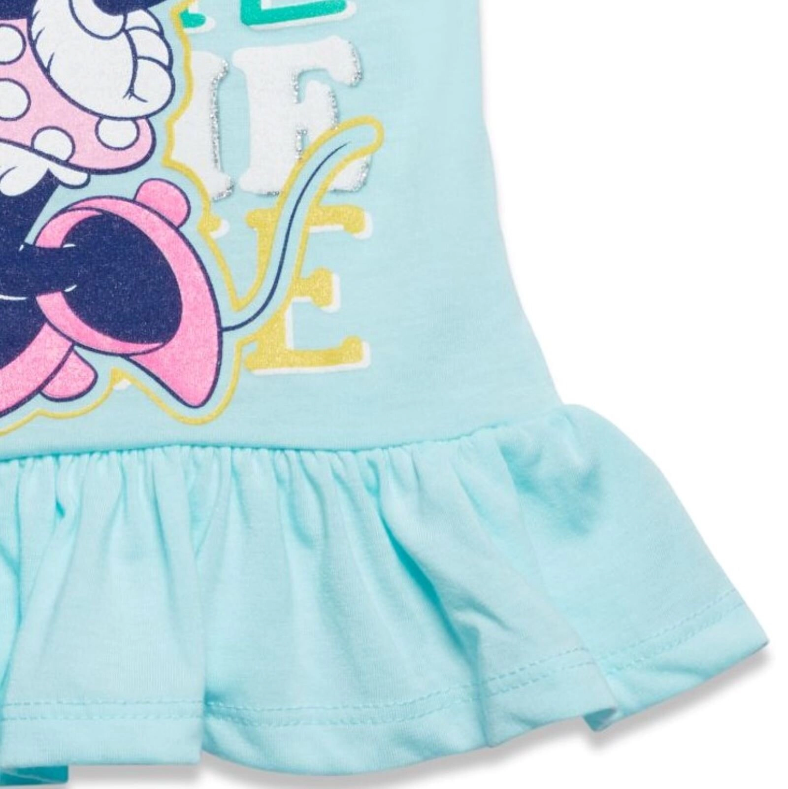 Disney Minnie Mouse Girls' Sleeveless 2-Piece Tank Top and Shorts Set