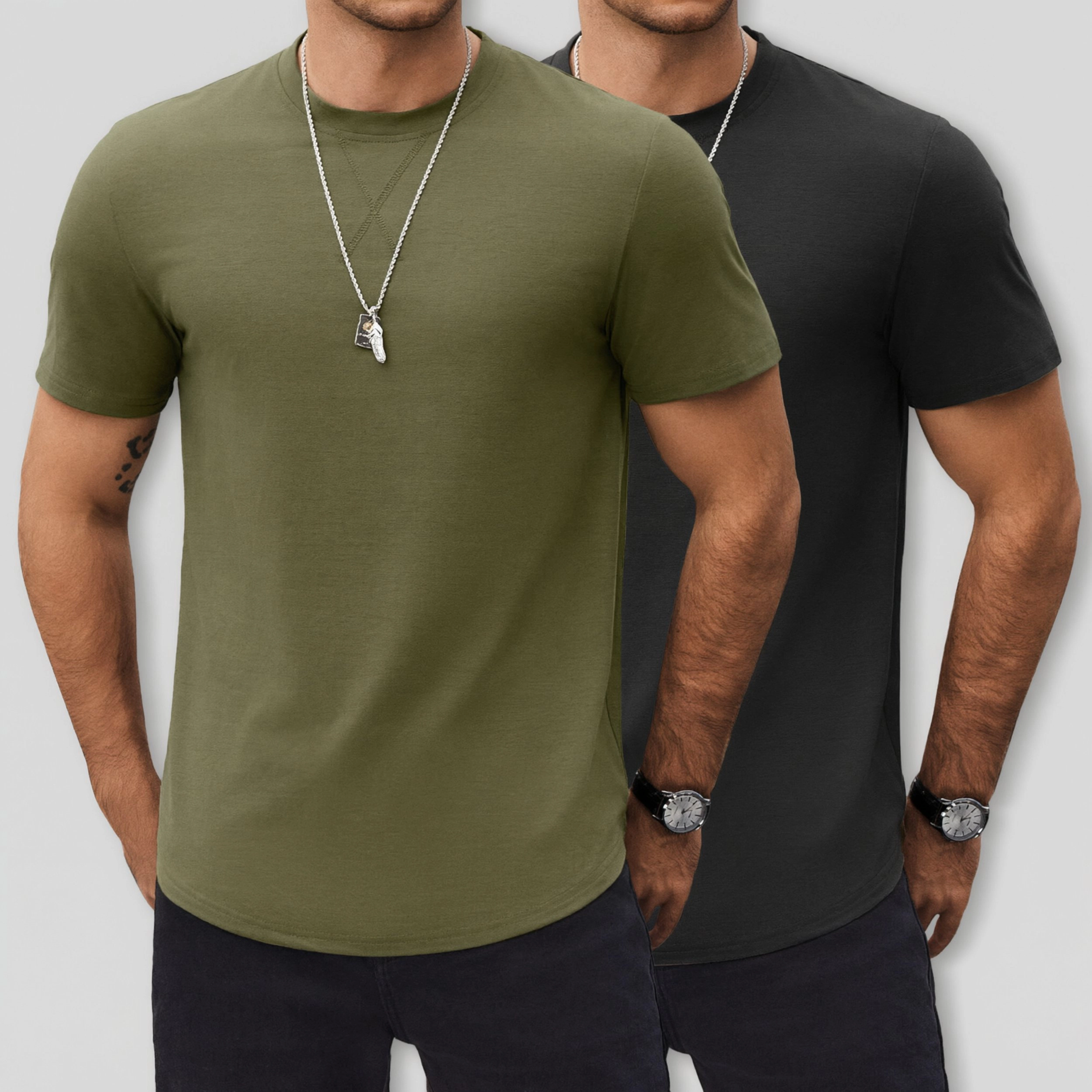 COOFANDY Men's Athletic Fit Crew Neck Short Sleeve Gym Training T-Shirt