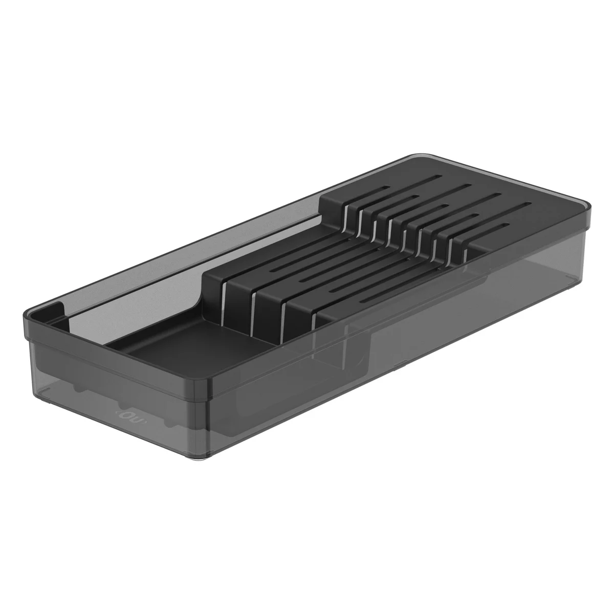 OU Drawer Knife Organizer, Compact Holder, Utensil Storage Insert, Kitchen Hand Wash