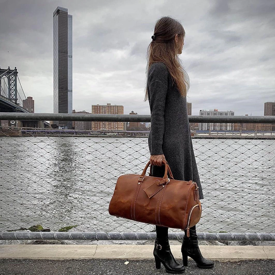 Steel Horse Leather Unisex The Dagny Weekender | Large Duffle Bag