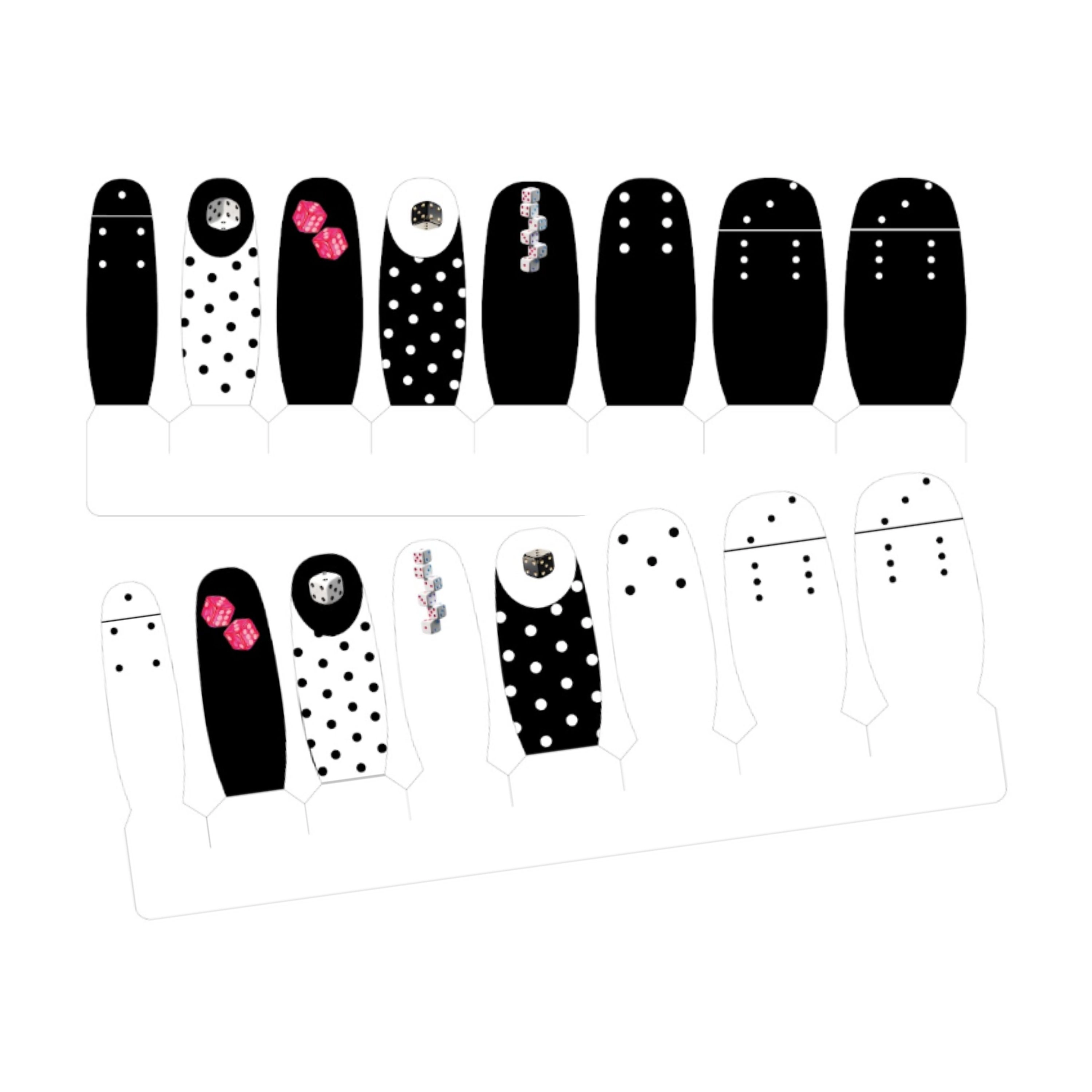 XPNail Women's Nail Polish Strips Dice 16ct