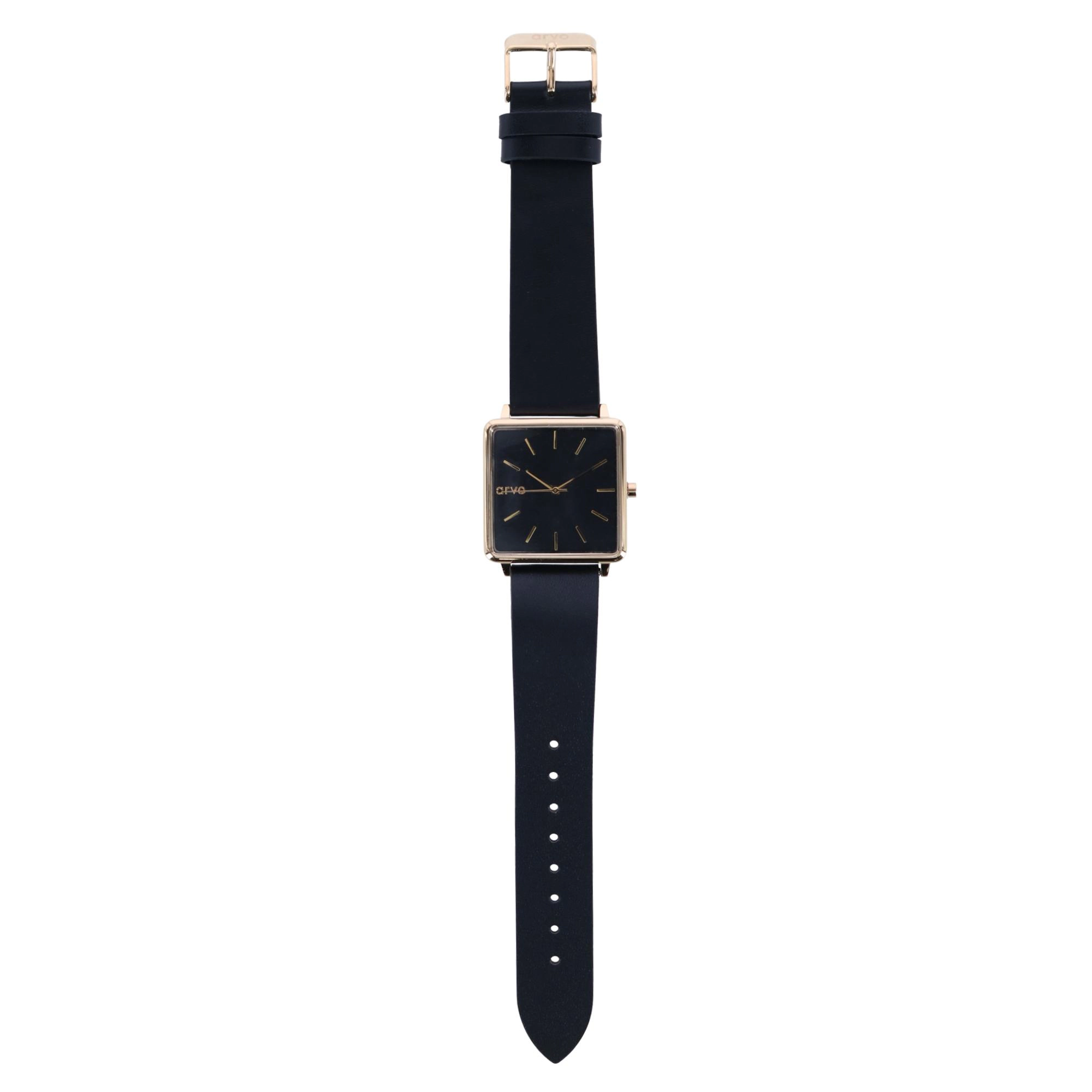 Arvo Time Squared Black Dial Watch