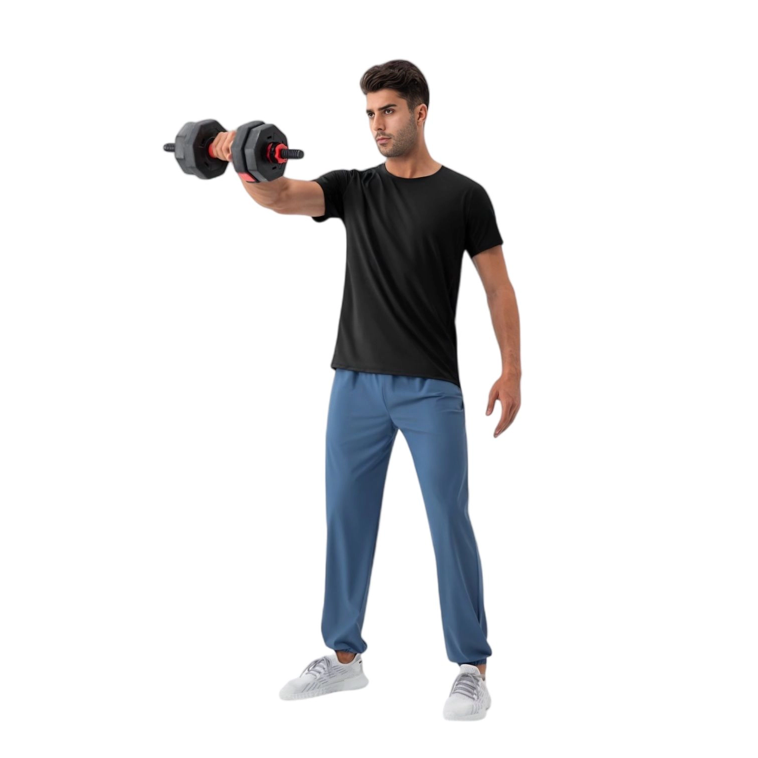 Anna-Kaci Men's Classic Fit Athletic T-Shirt with Quick-Dry Fabric and Short Sleeves
