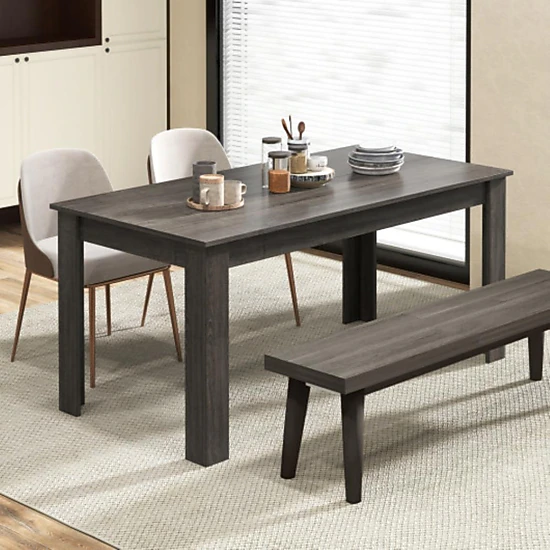 Hivvago Sleek 63-Inch Rectangular Kitchen Dining Table