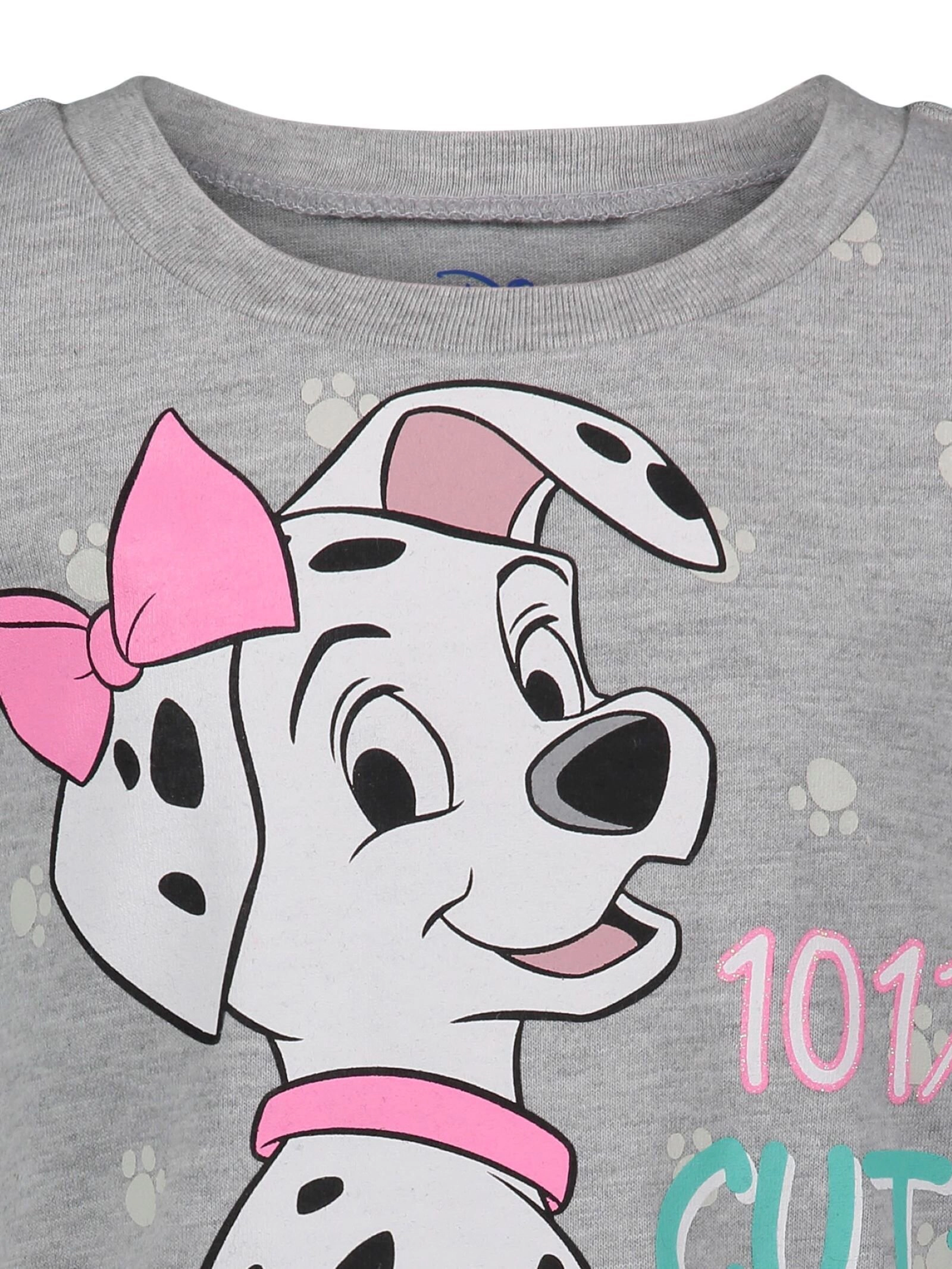Disney Classics Girls' 3-Pack Glitter T-Shirts