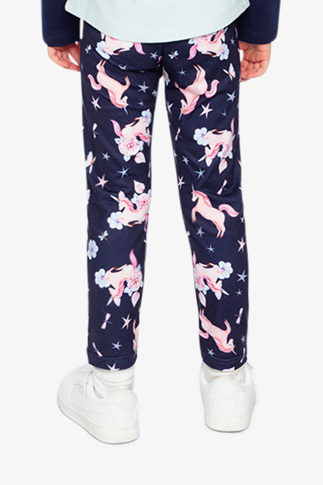 Deux par Girls Unicorn Print Elastic-Waist Jersey Leggings