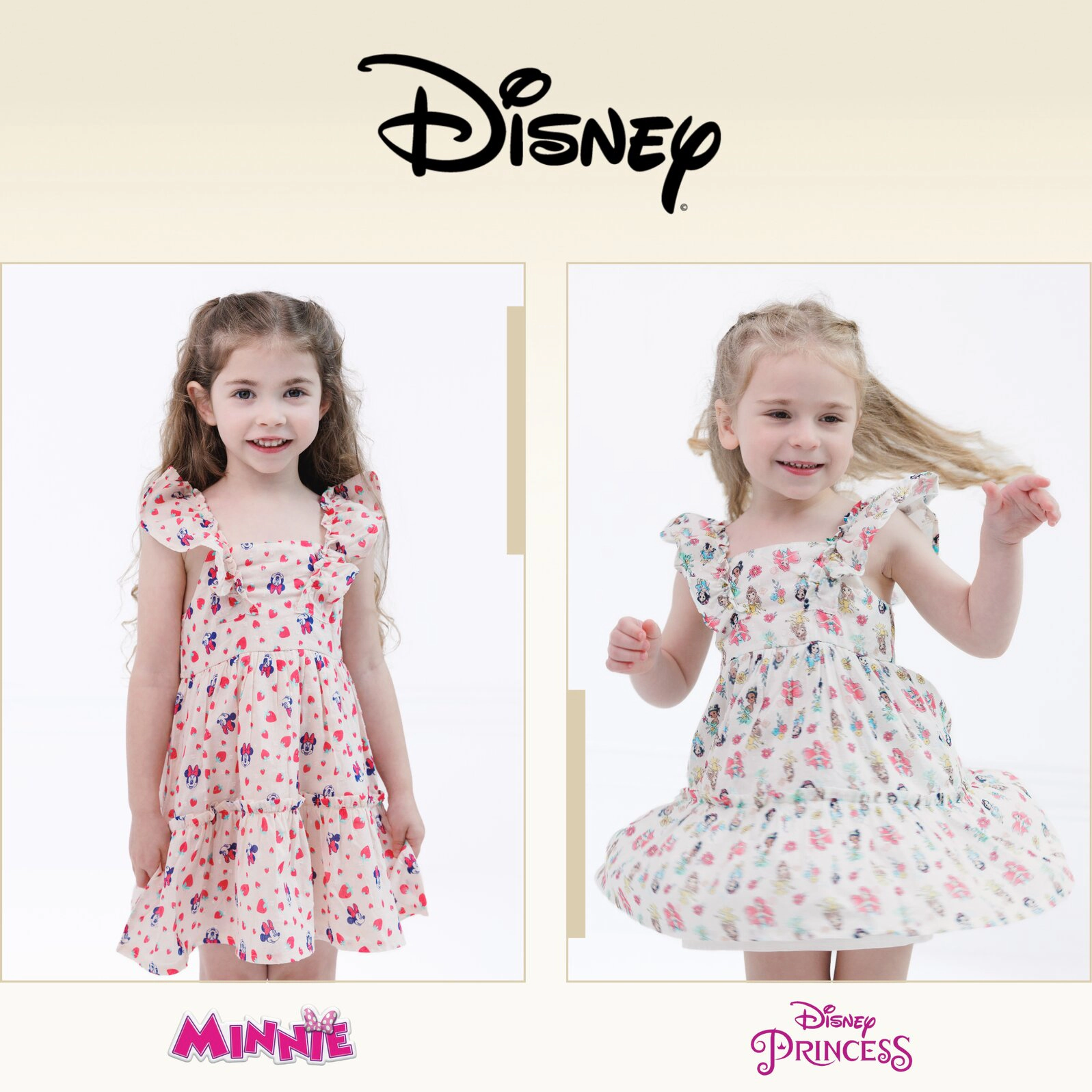 Disney Girls' Sleeveless Tiered Dress