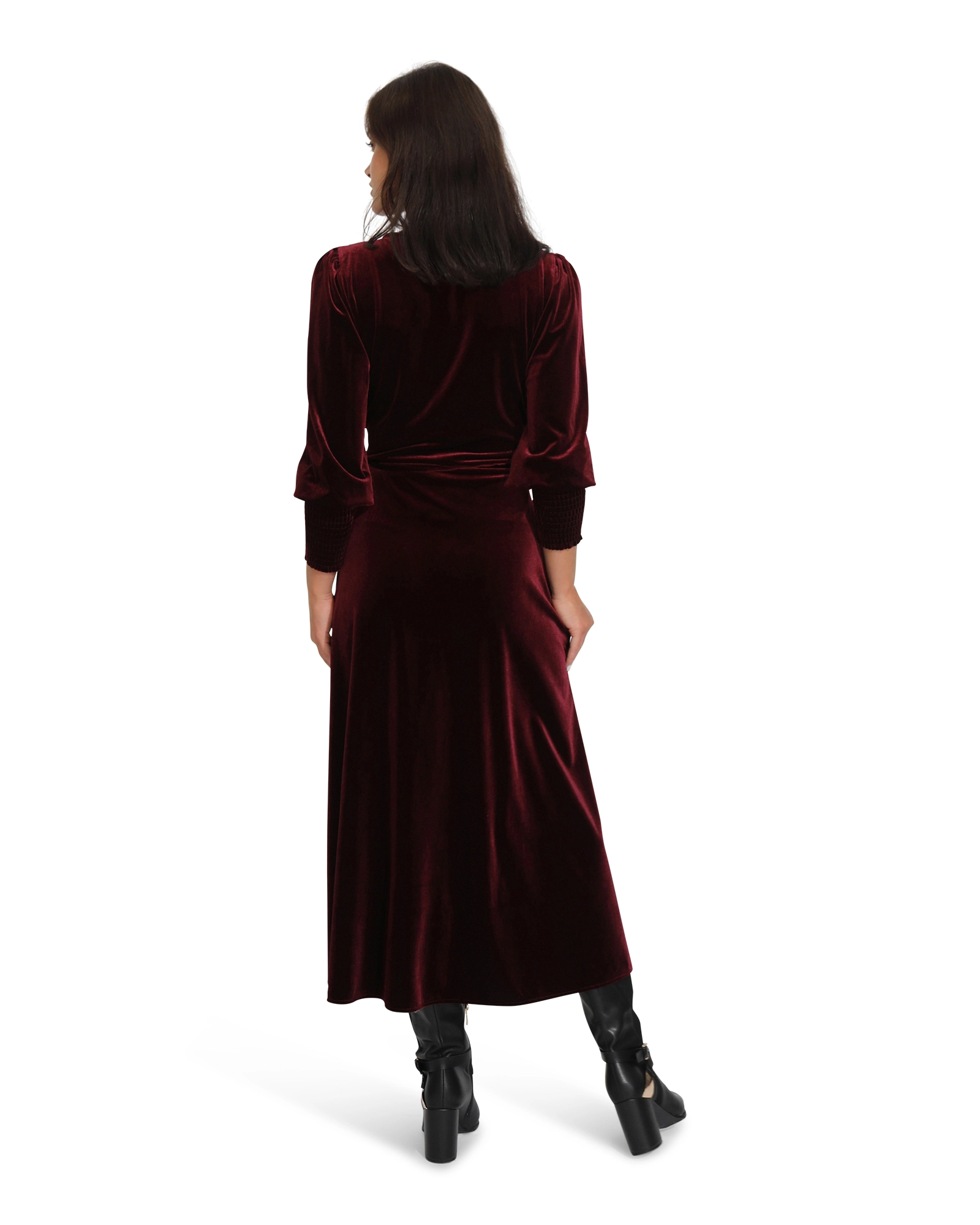 Belle & Bloom Womens Current Mood Velvet Wrap Dress