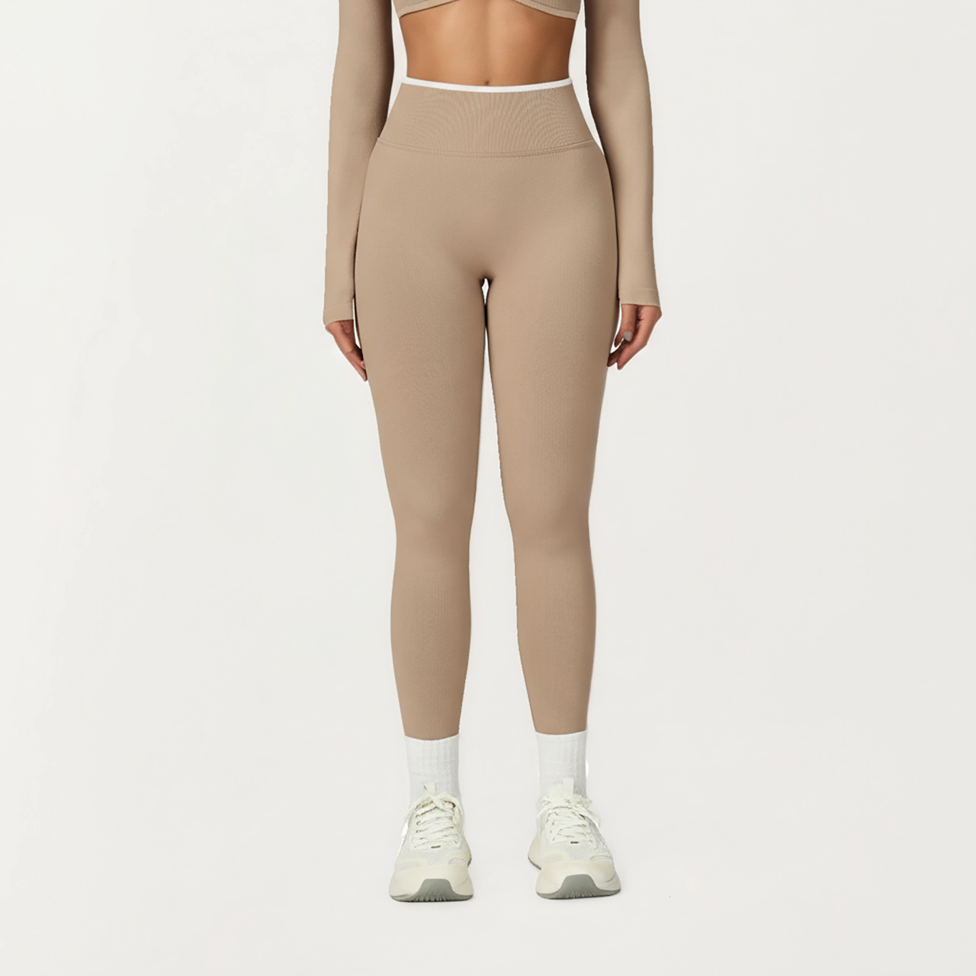 Anna-Kaci Women's High-Waist Seamless Athletic Leggings with Stretch Fit and Contoured Design