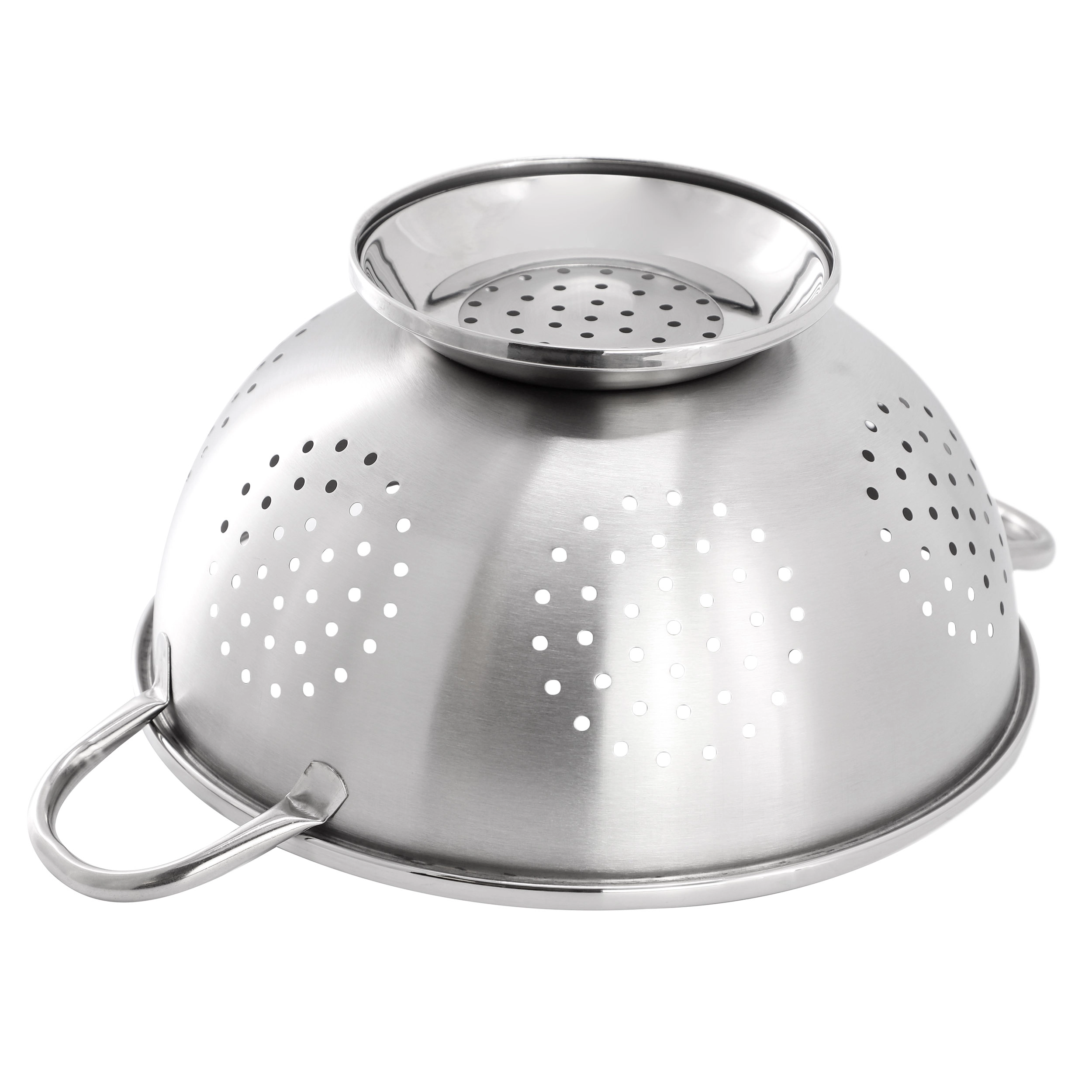 Oster Corden 5 Quart Stainless Steel Colander in Brushed Silver