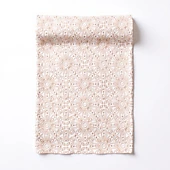 Alilang Unisex Floral Embroidered Table Runner with Intricate Pattern Detailing 13.5x47in